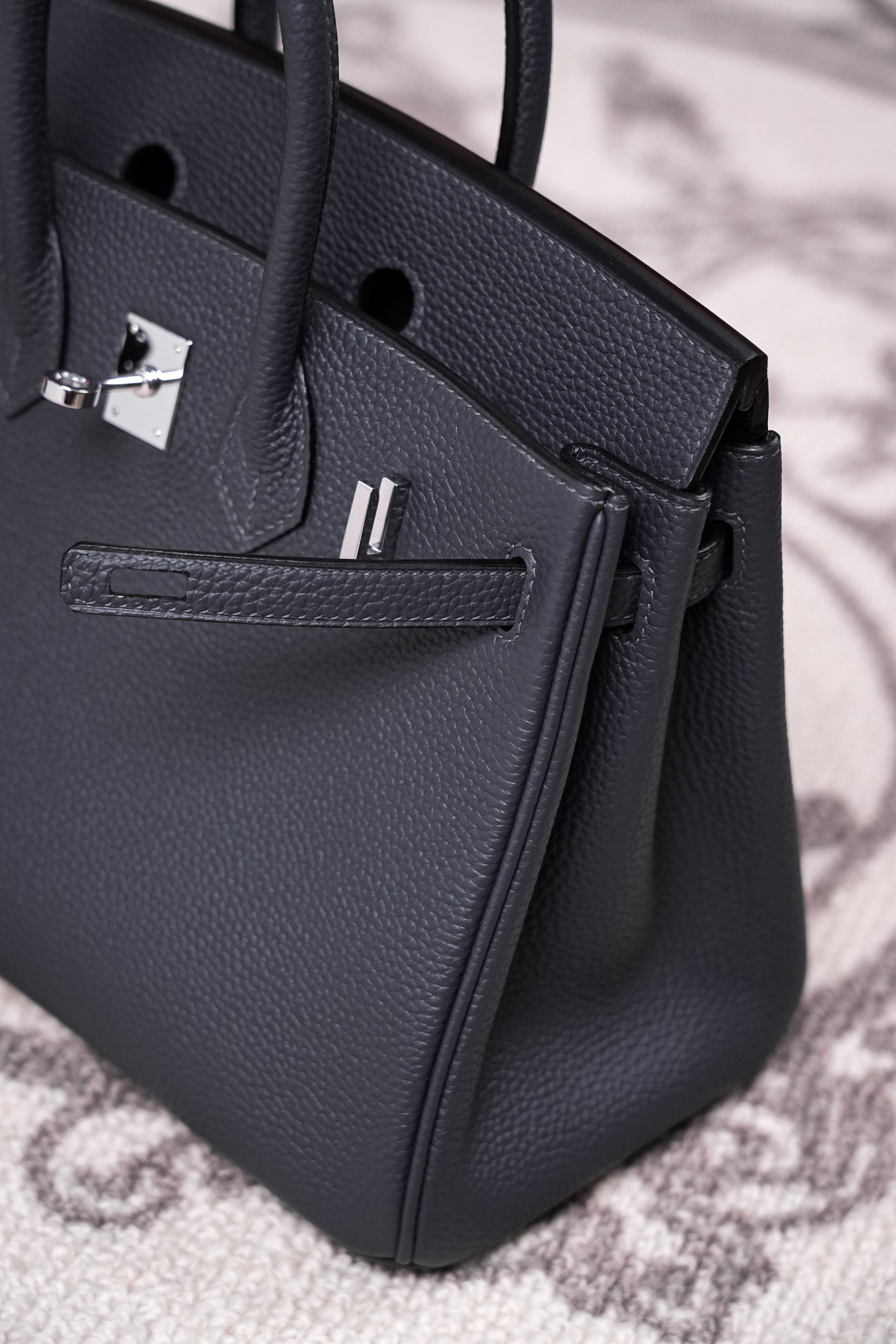 Birkin- All Handmade Golden / Sliver  Haze ash togo leather