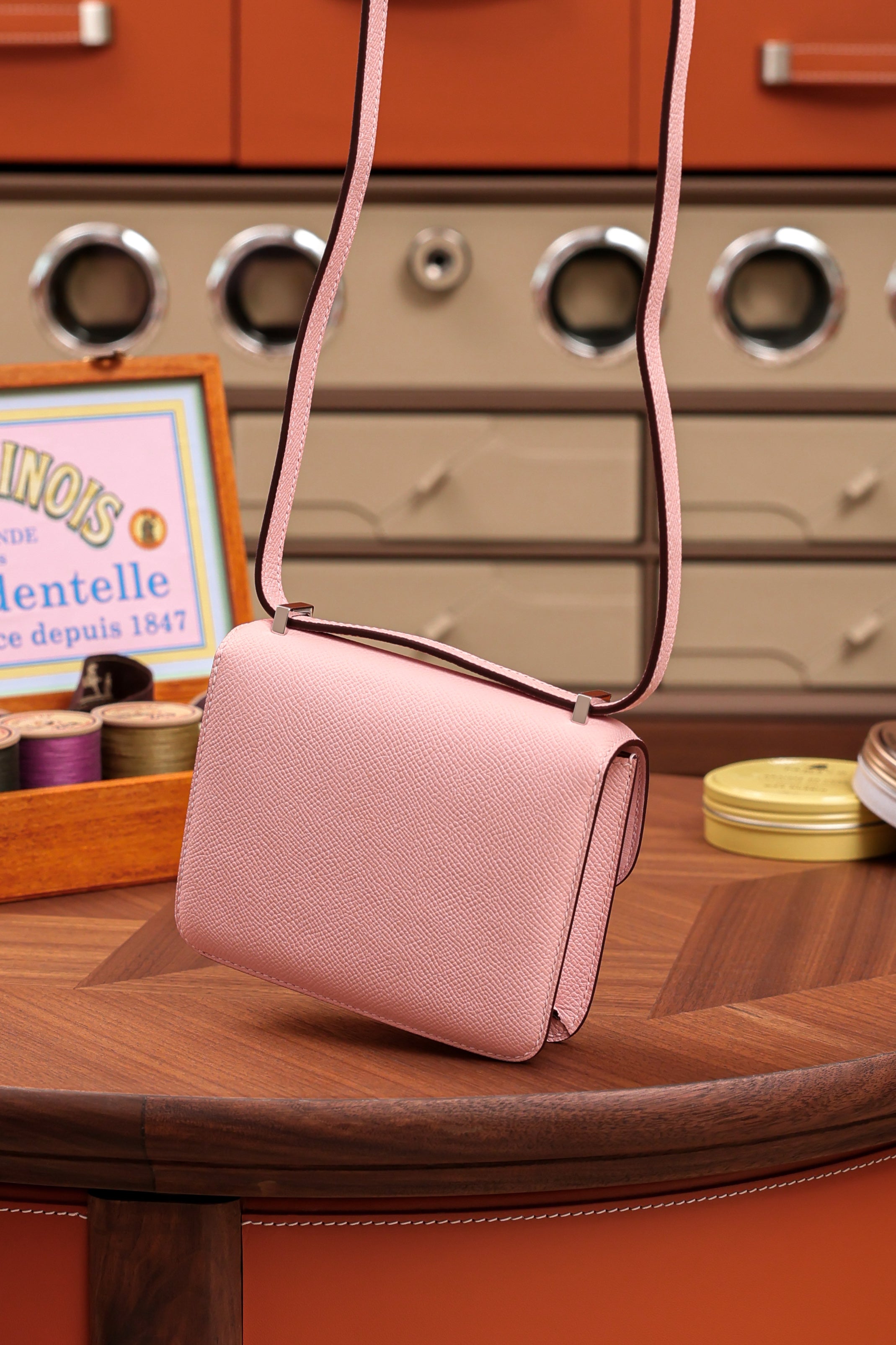 Constance- All Handmade Golden / Sliver Hardware   Rose Sakura Ep eather