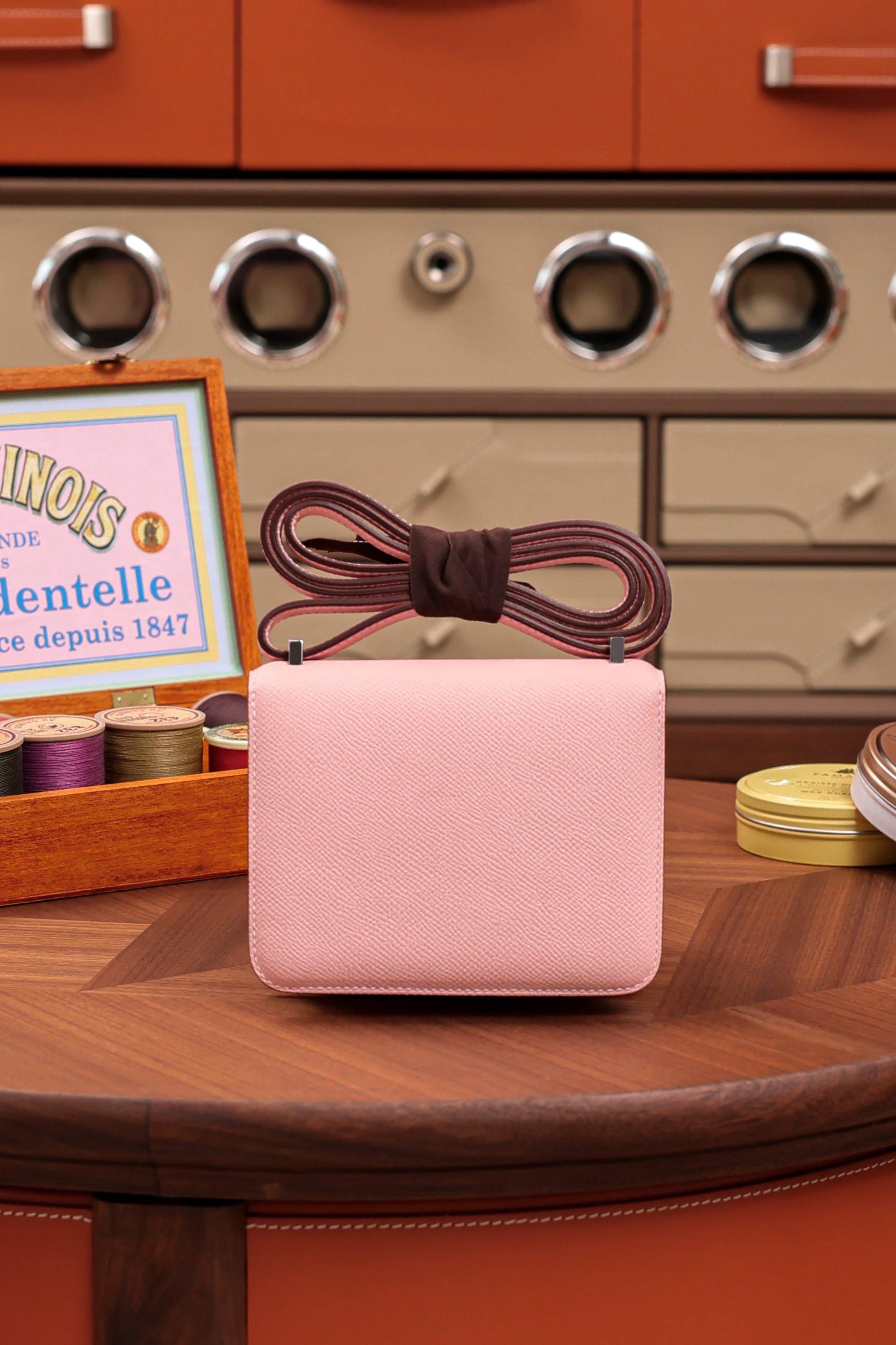 Constance- All Handmade Golden / Sliver Hardware   Rose Sakura Ep eather