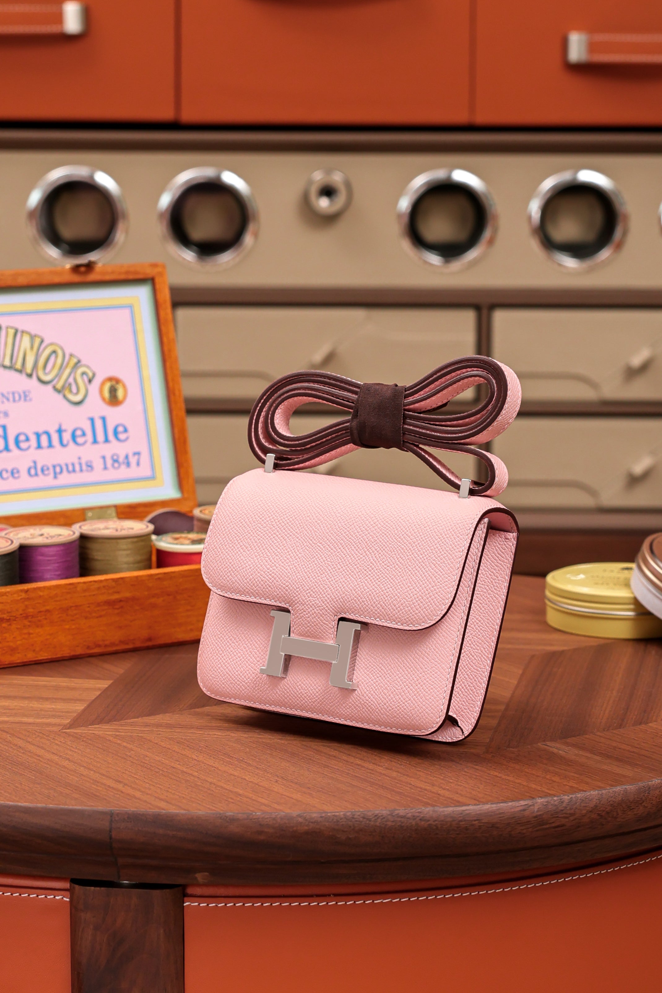 Constance- All Handmade Golden / Sliver Hardware   Rose Sakura Ep eather