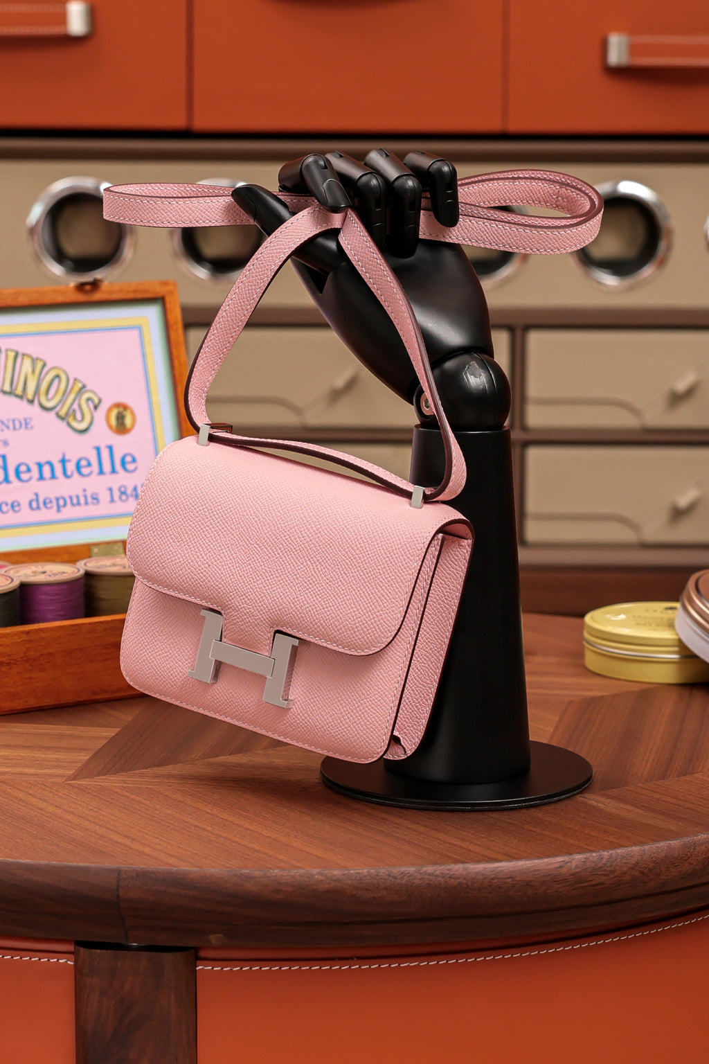 Constance- All Handmade Golden / Sliver Hardware   Rose Sakura Ep eather