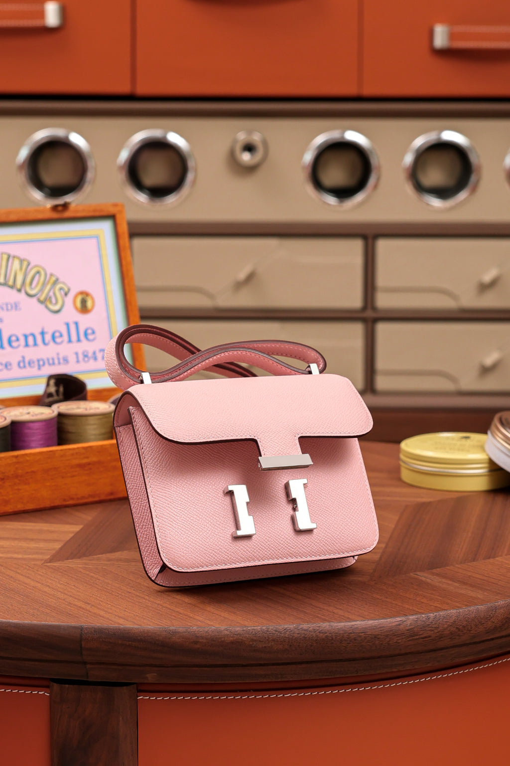 Constance- All Handmade Golden / Sliver Hardware   Rose Sakura Ep eather