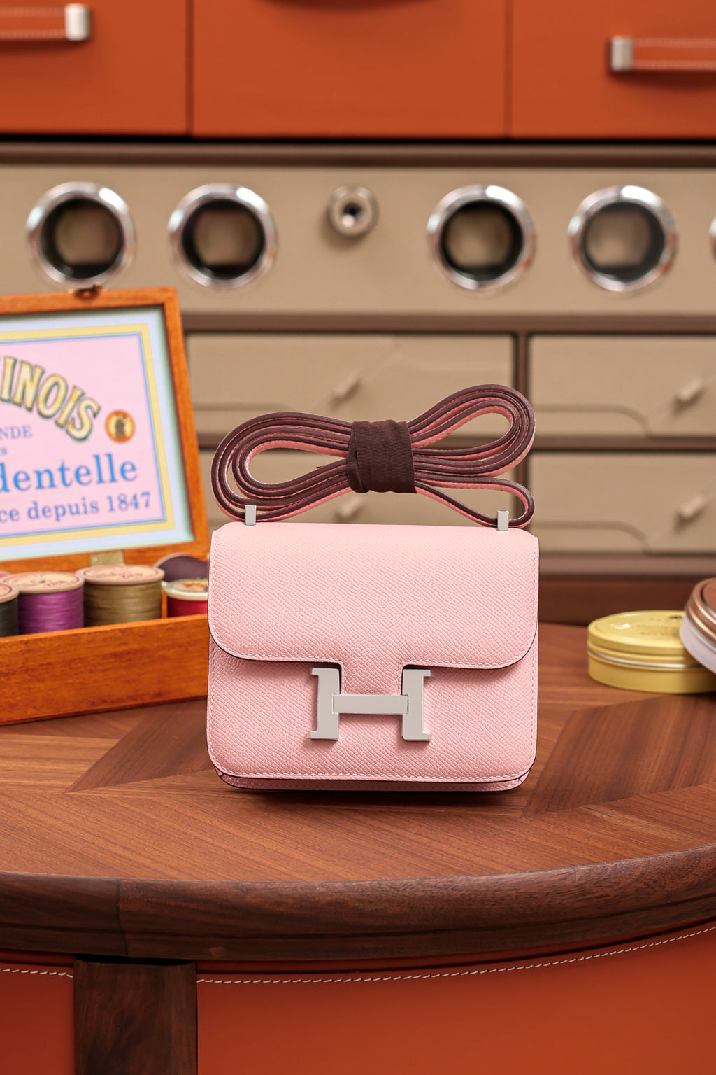 Constance- All Handmade Golden / Sliver Hardware   Rose Sakura Ep eather