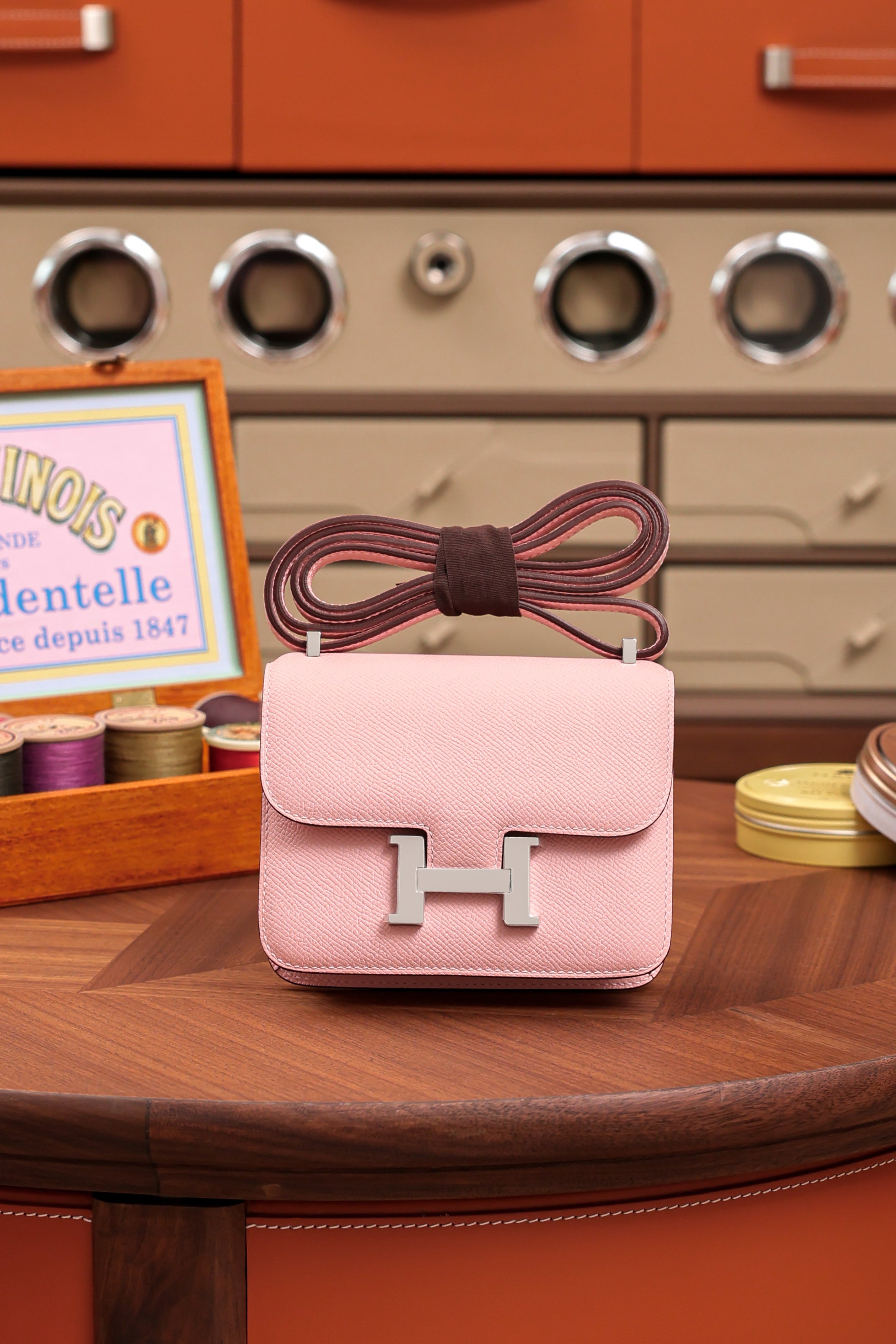 Constance- All Handmade Golden / Sliver Hardware   Rose Sakura Ep eather