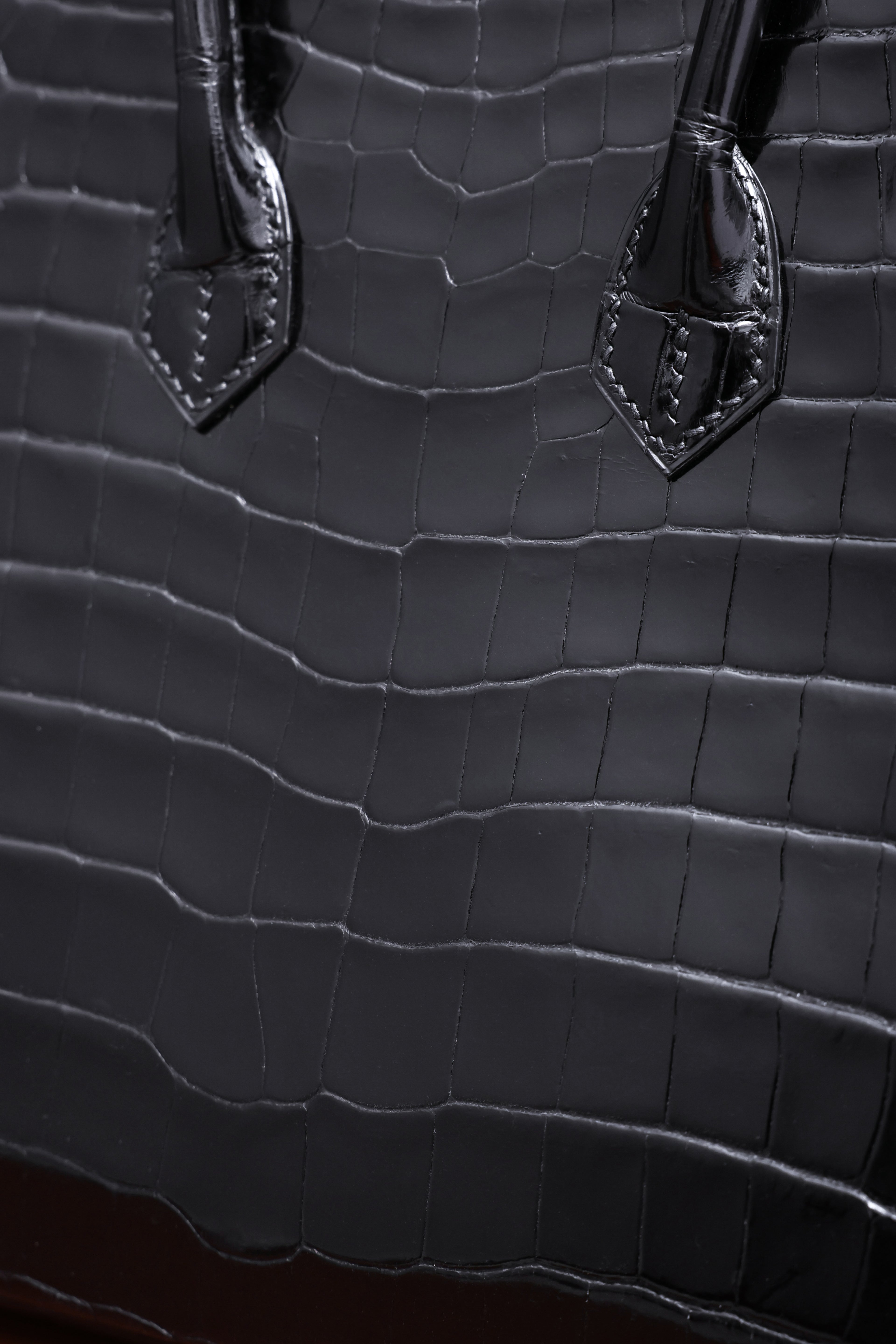 BK-2024 All Handmade sliver Hardware Nior Bright surface Nile crocodile leather