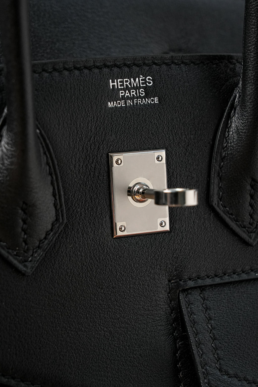 Birkin- All Handmade Golden / Sliver Noir swift leather