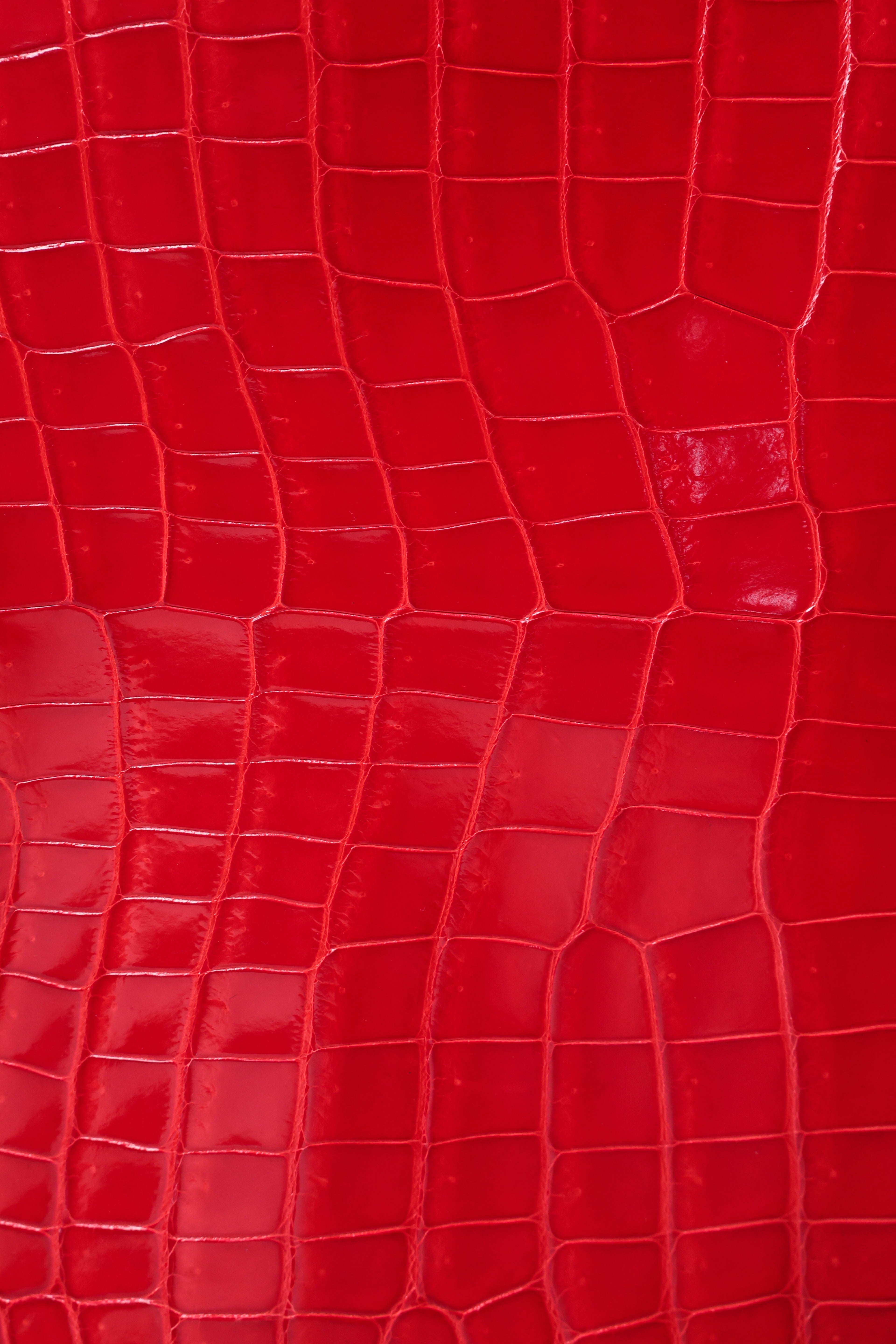BK-2024 All Handmade Golden / Sliver Hardware Braise  Bright surface Porosus Crocodile leather