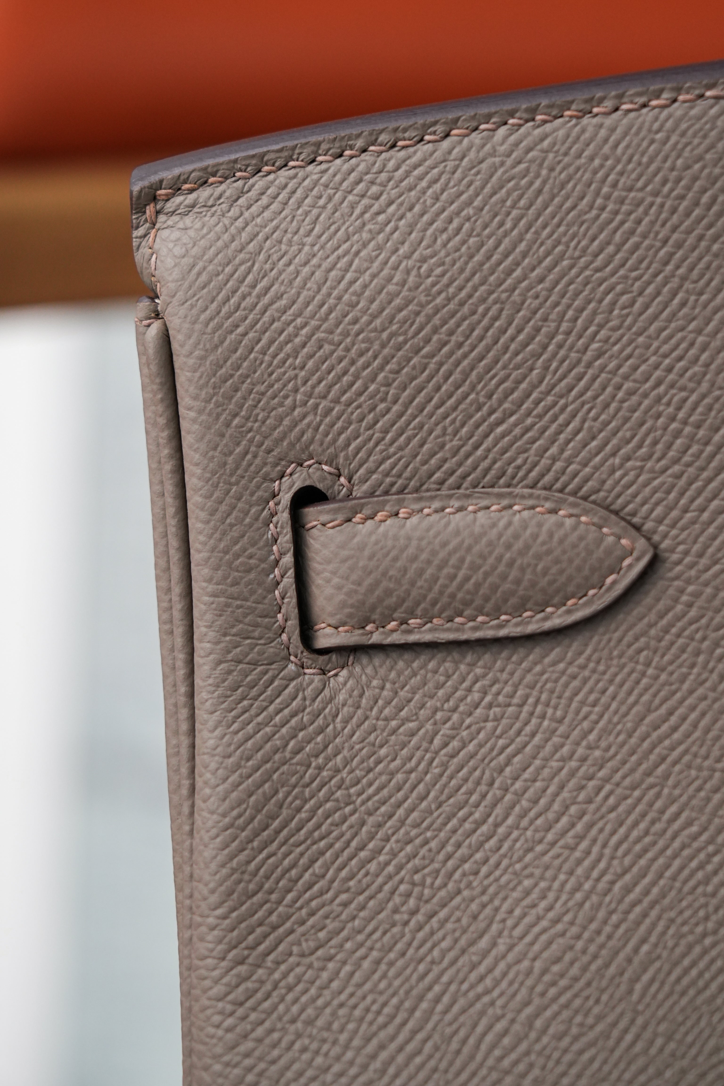 Birkin- All Handmade Golden / Sliver Etoupe ep leather