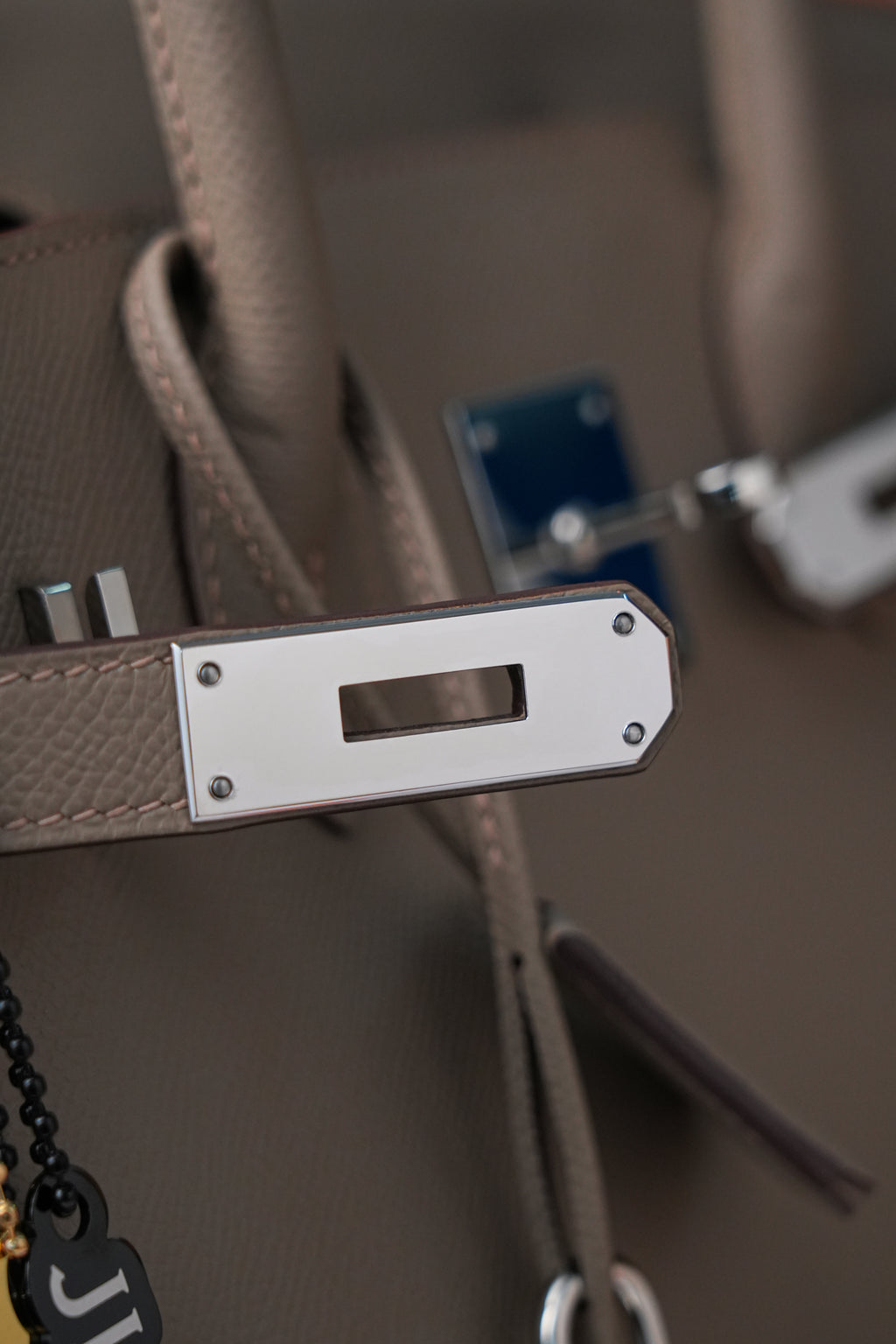 Birkin- All Handmade Golden / Sliver Etoupe ep leather