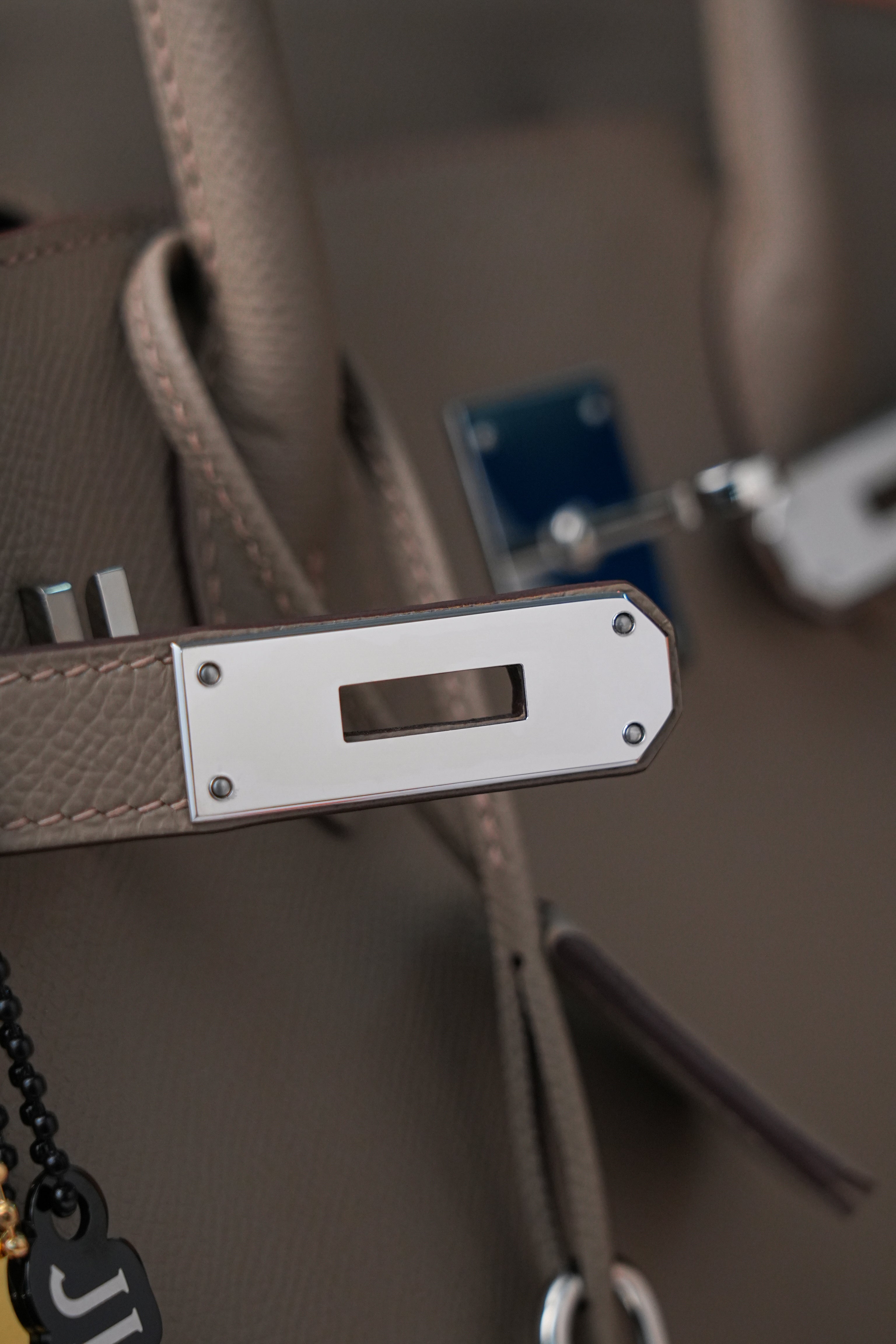 Birkin- All Handmade Golden / Sliver Etoupe ep leather