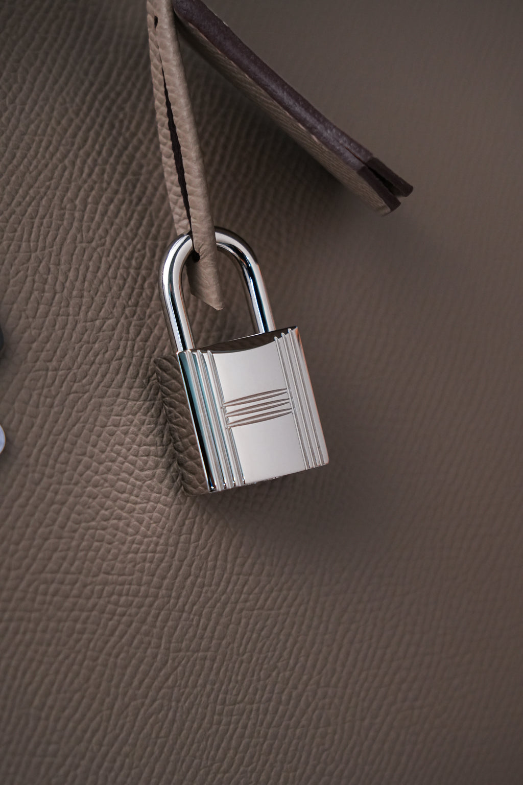 Birkin- All Handmade Golden / Sliver Etoupe ep leather