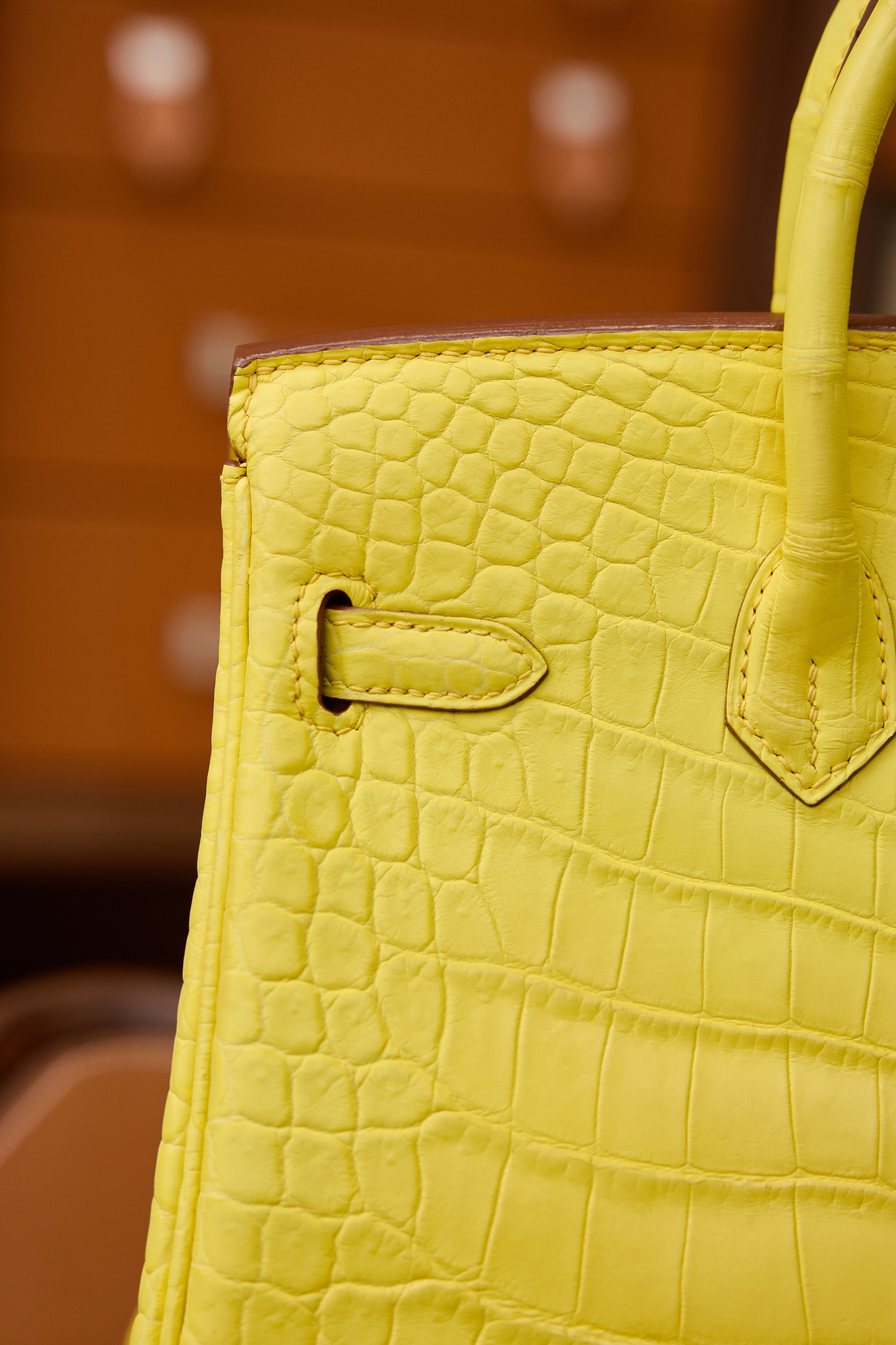 BK-2024 All Handmade Golden / Sliver  Hardware Cumboo  Porosus Crocodile leather