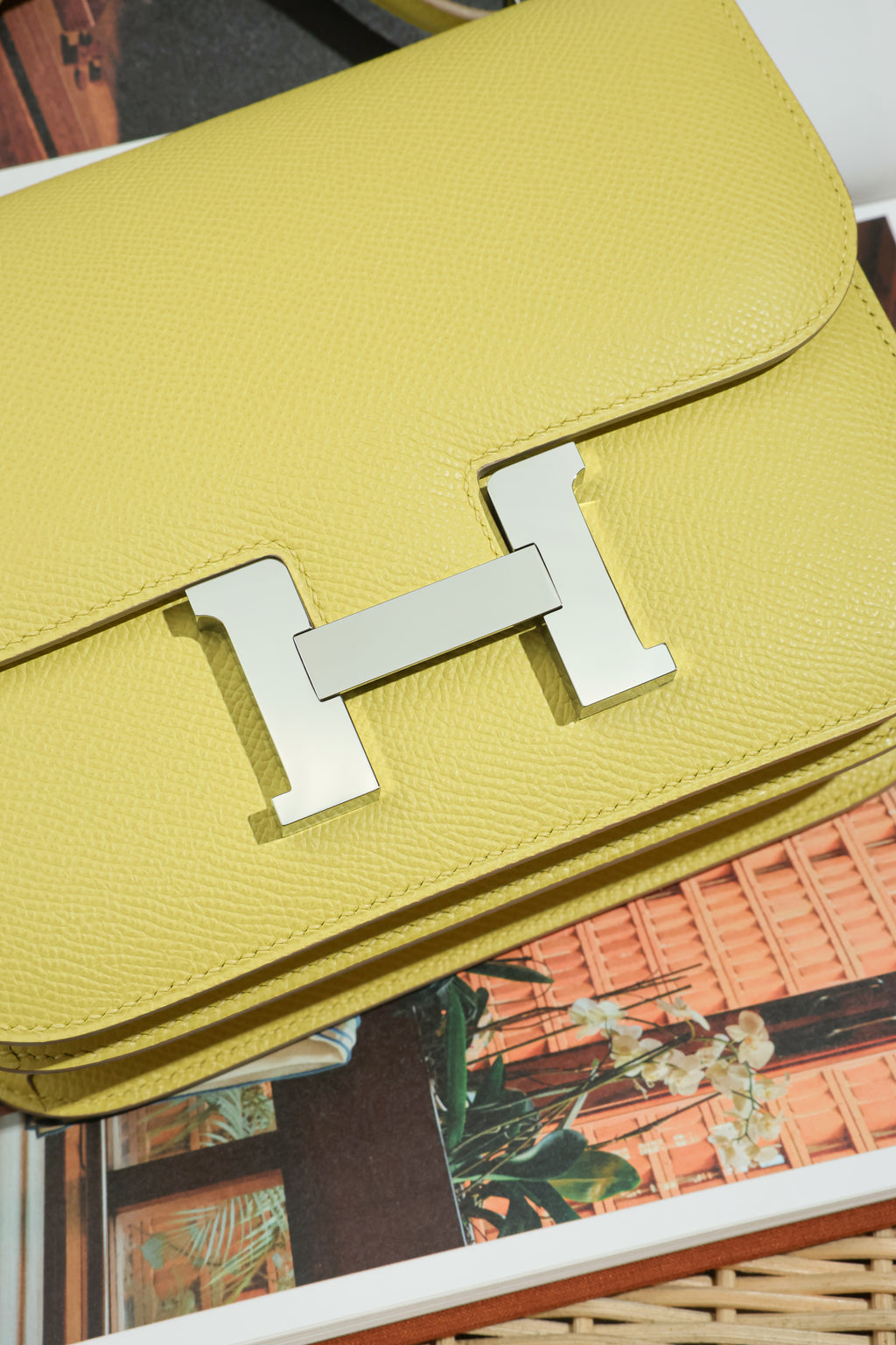 Constance- All Handmade Golden / Sliver Jaune Poussin ep leather