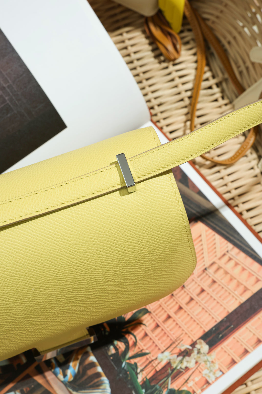 Constance- All Handmade Golden / Sliver Jaune Poussin ep leather