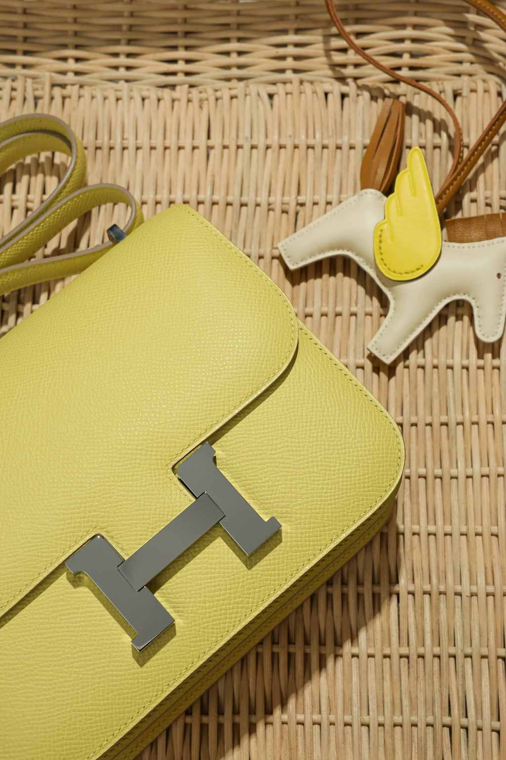 Constance- All Handmade Golden / Sliver Jaune Poussin ep leather