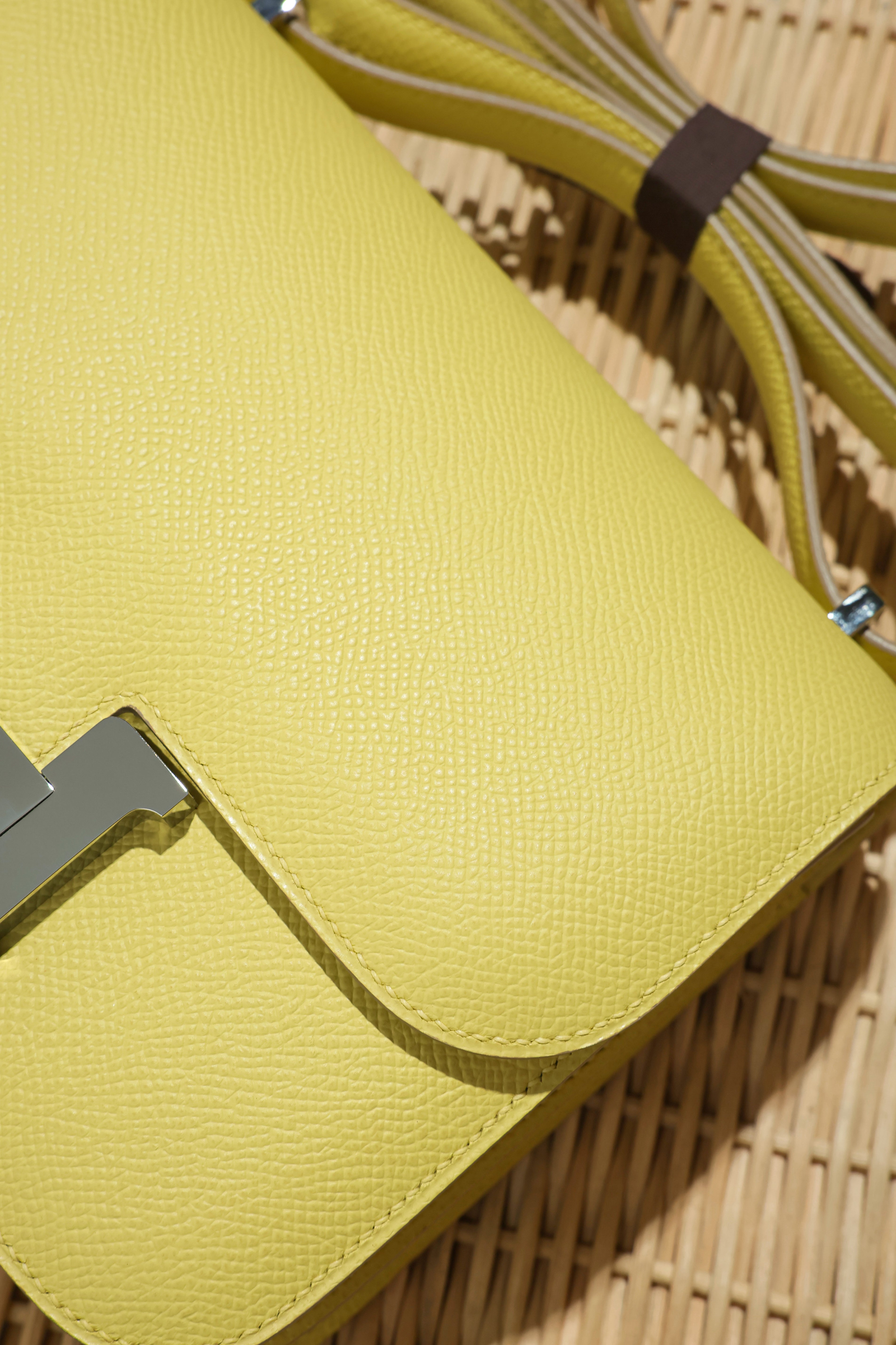 Constance- All Handmade Golden / Sliver Jaune Poussin ep leather