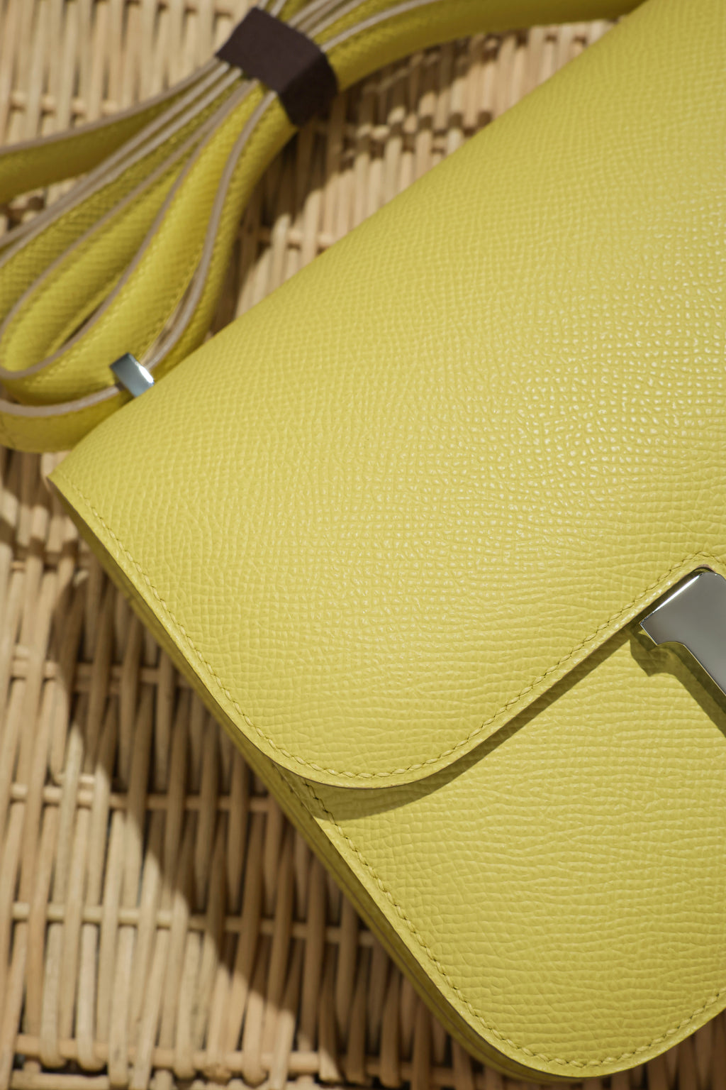 Constance- All Handmade Golden / Sliver Jaune Poussin ep leather