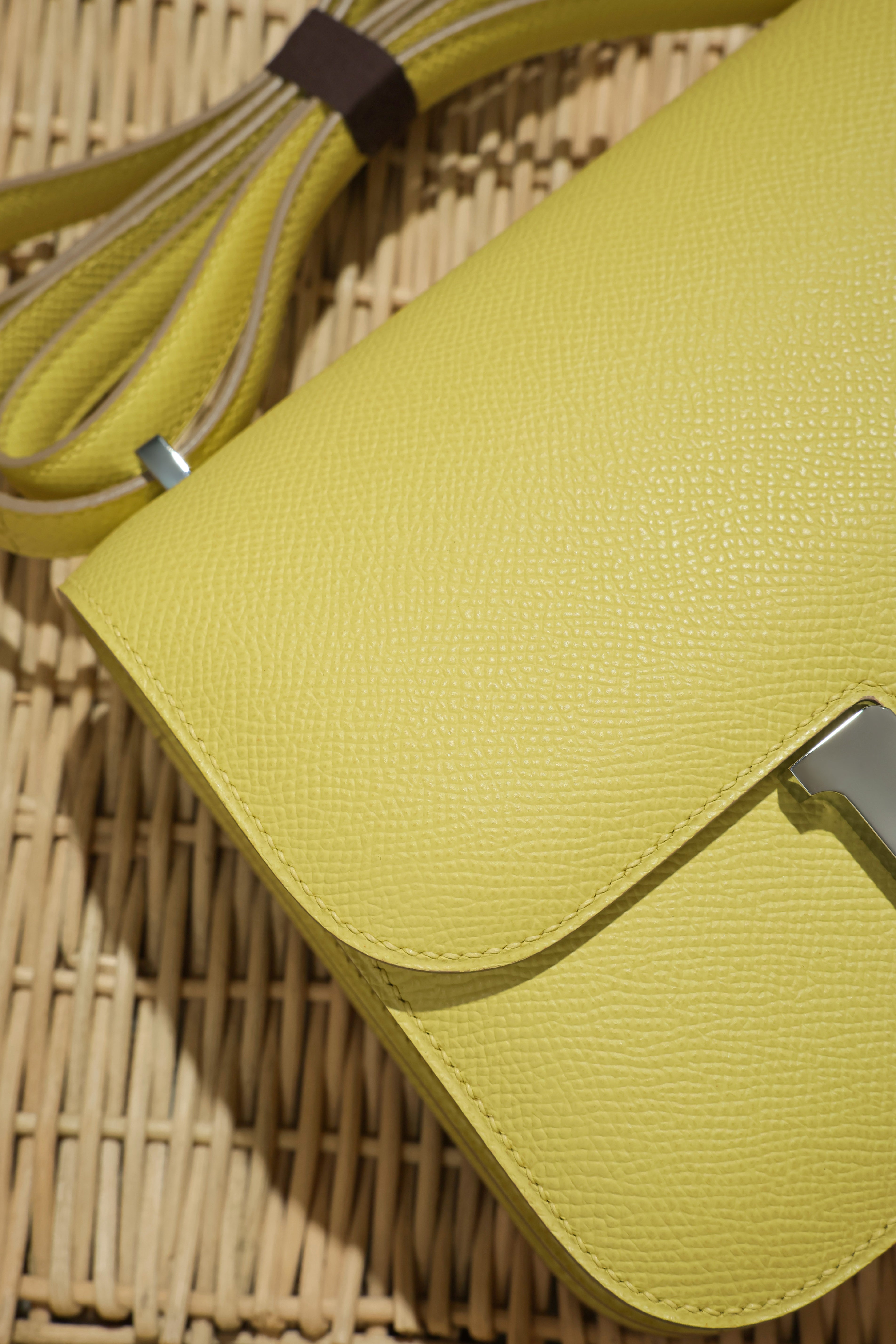 Constance- All Handmade Golden / Sliver Jaune Poussin ep leather