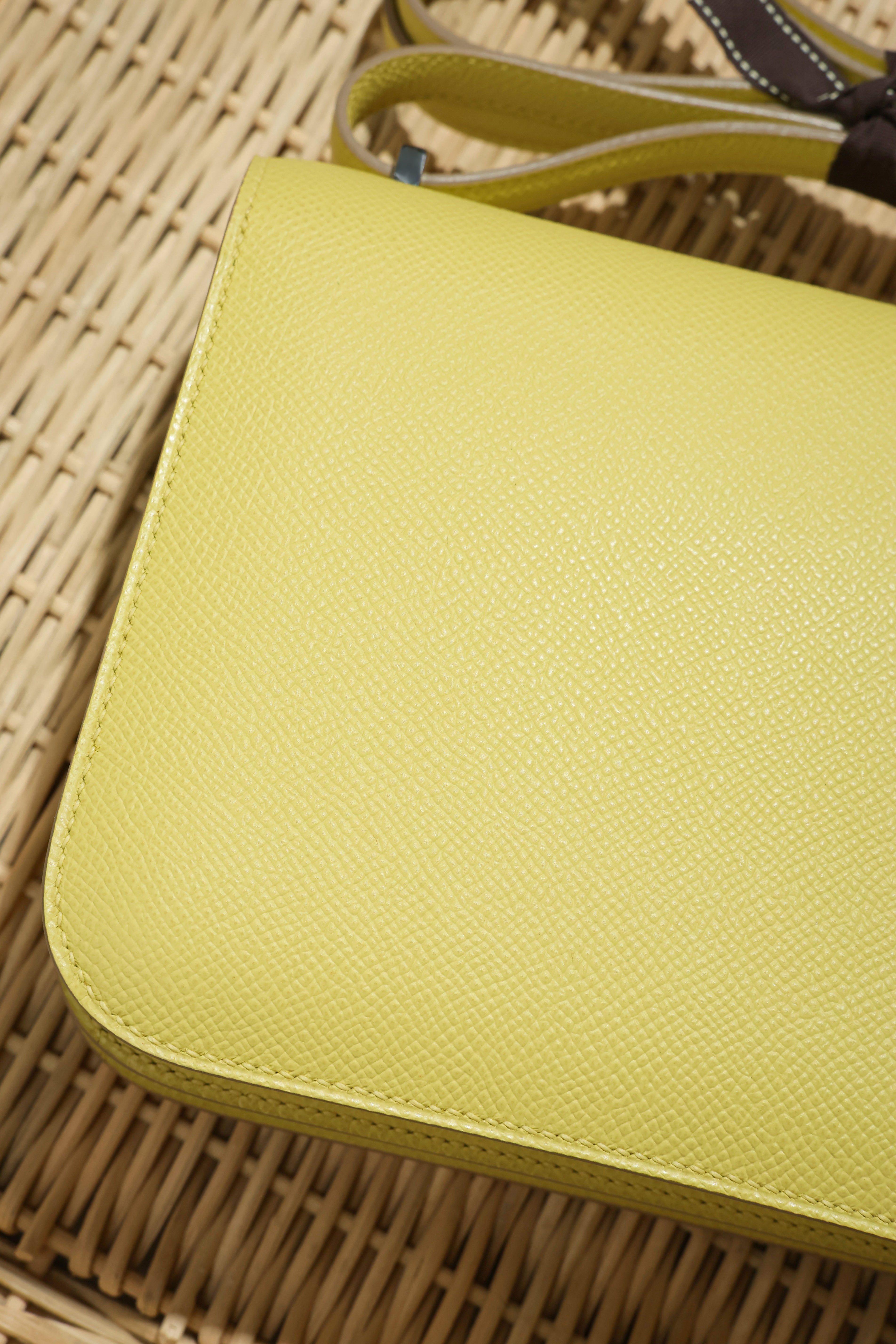 Constance- All Handmade Golden / Sliver Jaune Poussin ep leather