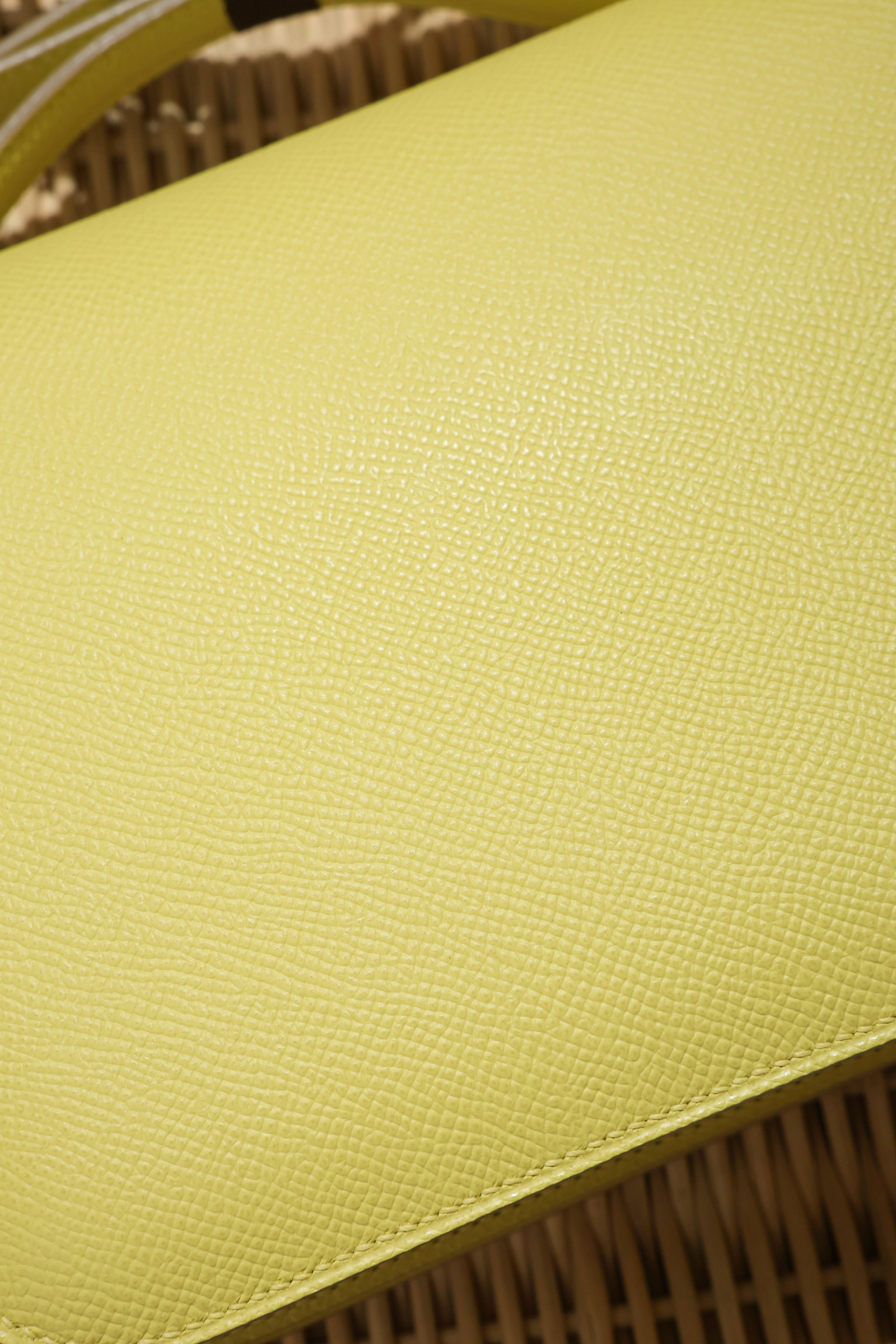 Constance- All Handmade Golden / Sliver Jaune Poussin ep leather