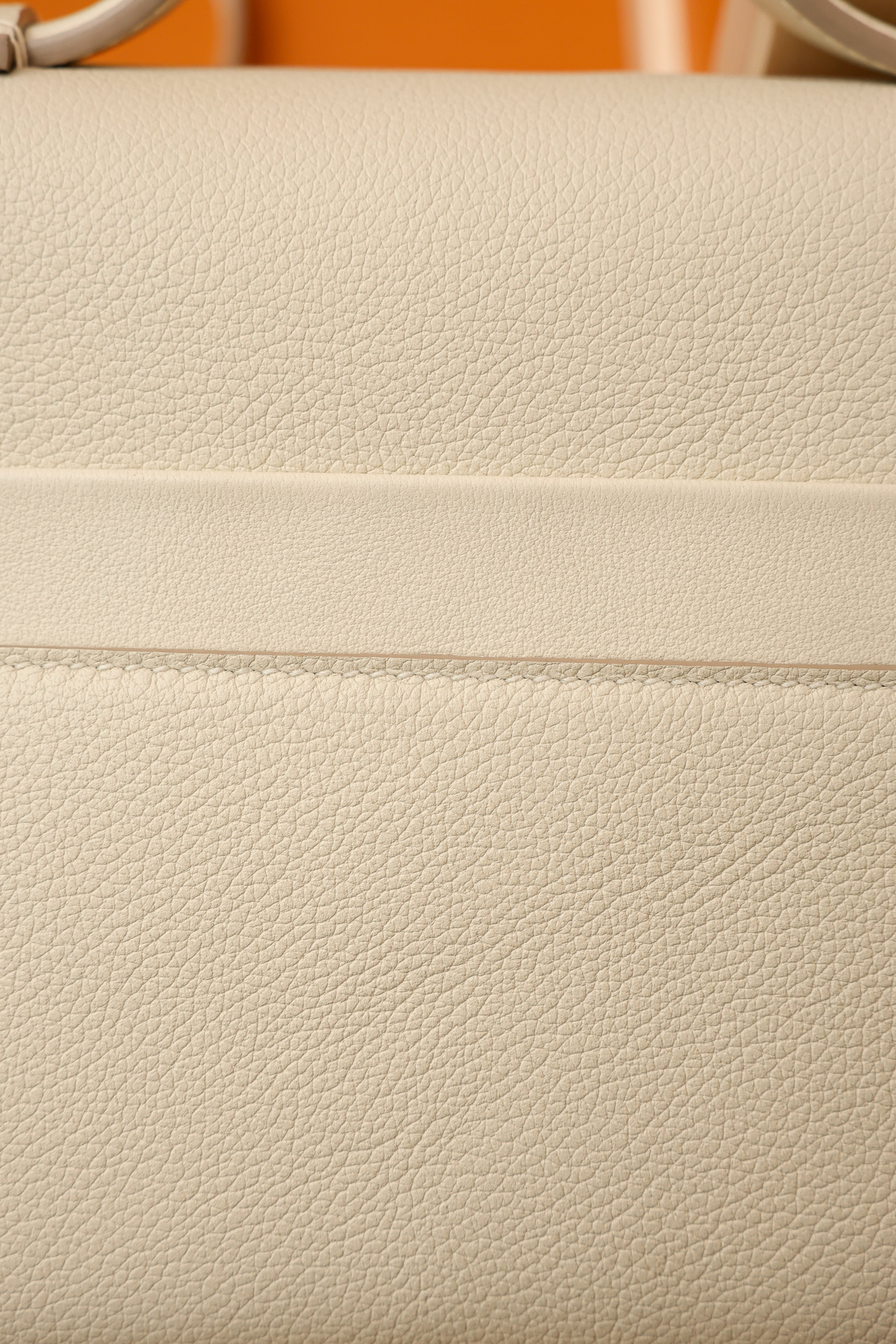 2424- All Handmade Golden / Sliver Hardware Blanc TC eather