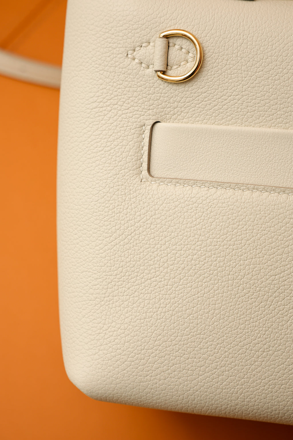 2424- All Handmade Golden / Sliver Hardware Blanc TC eather