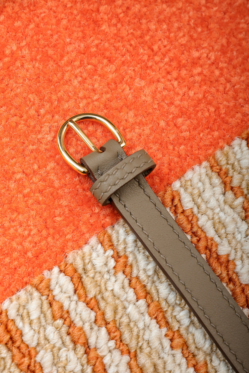 2424- All Handmade Golden / Sliver Hardware Etoupe EV leather