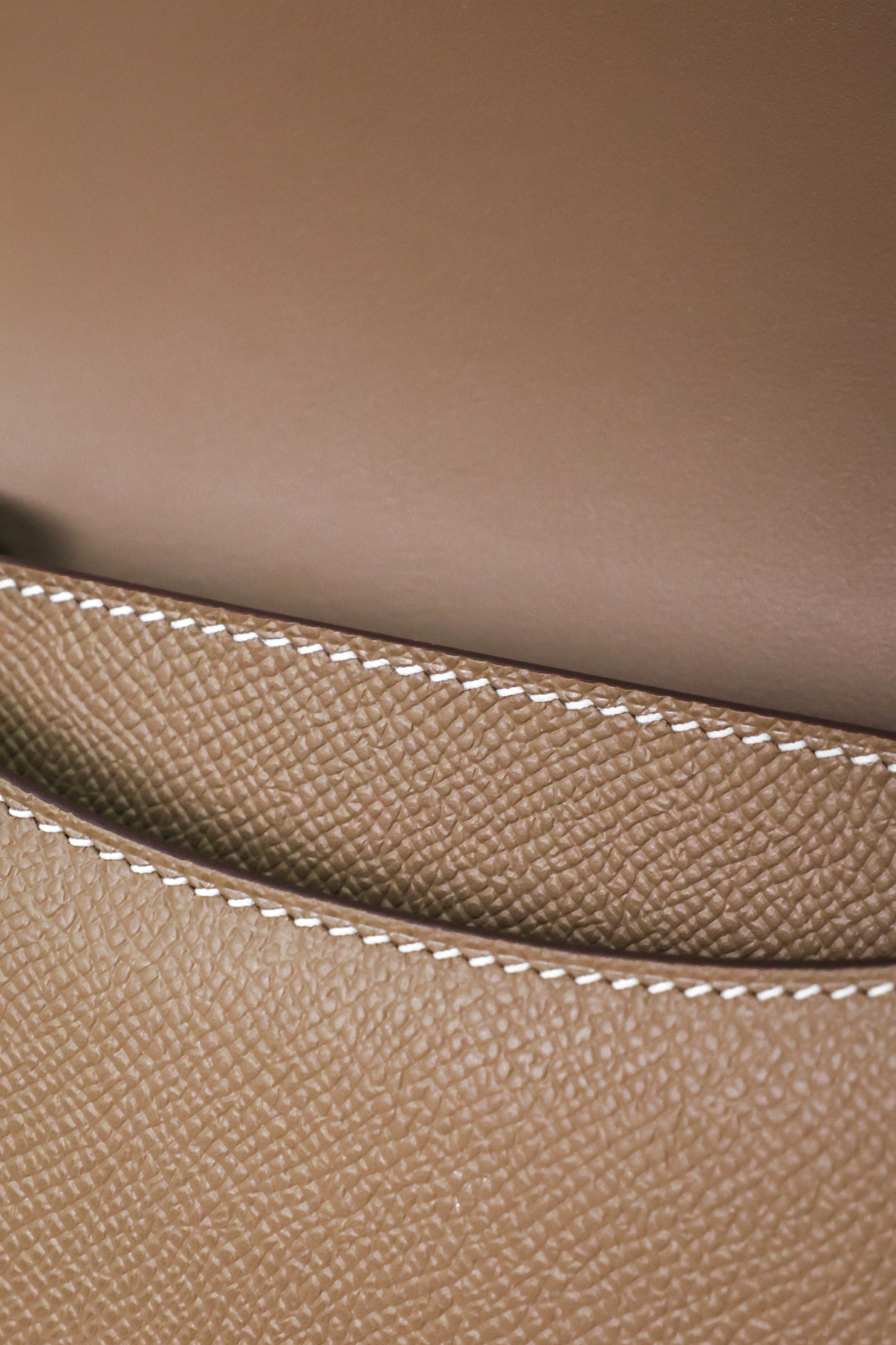 Constance- All Handmade Golden / Sliver Hardware Etoupe Ep eather