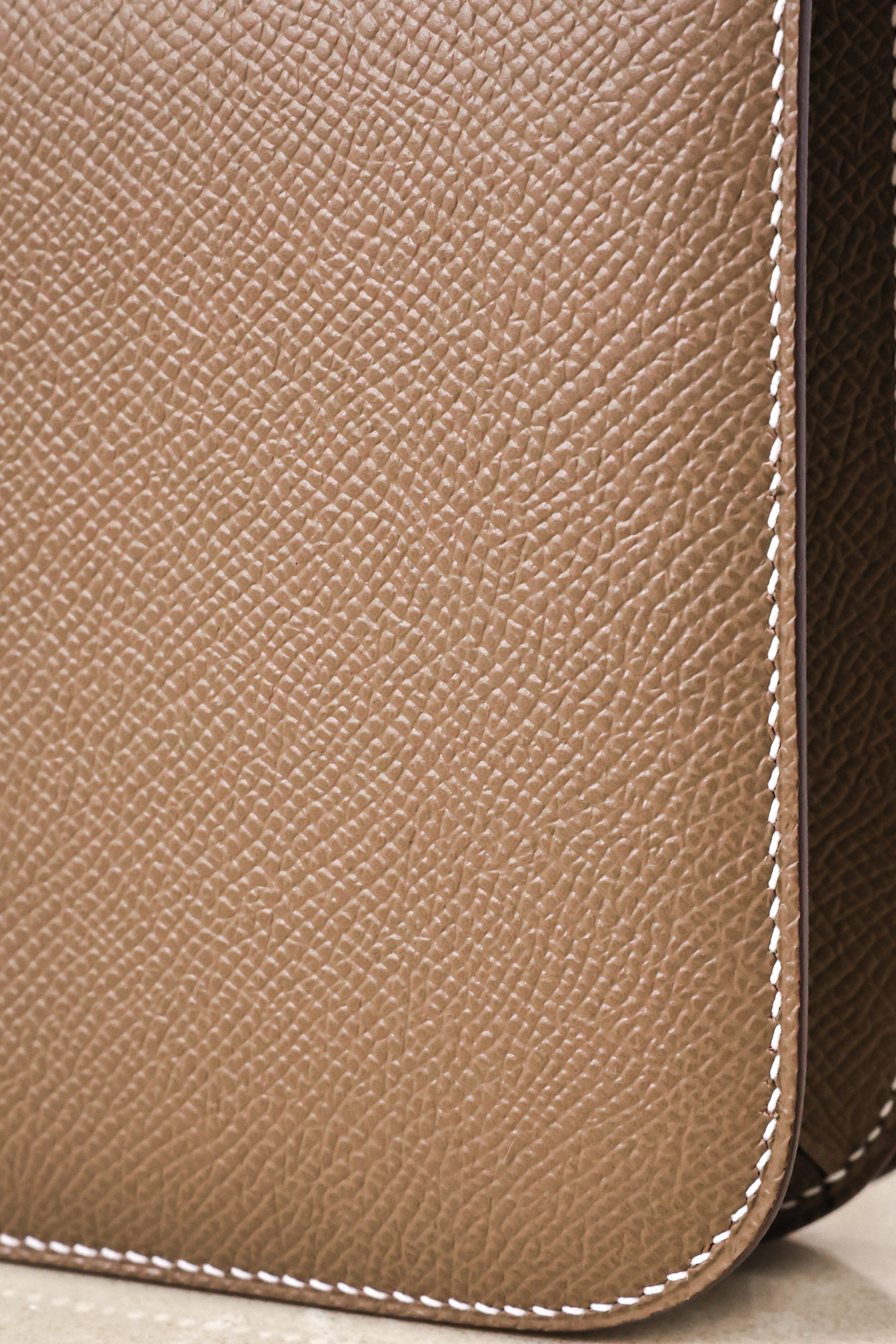 Constance- All Handmade Golden / Sliver Hardware Etoupe Ep eather