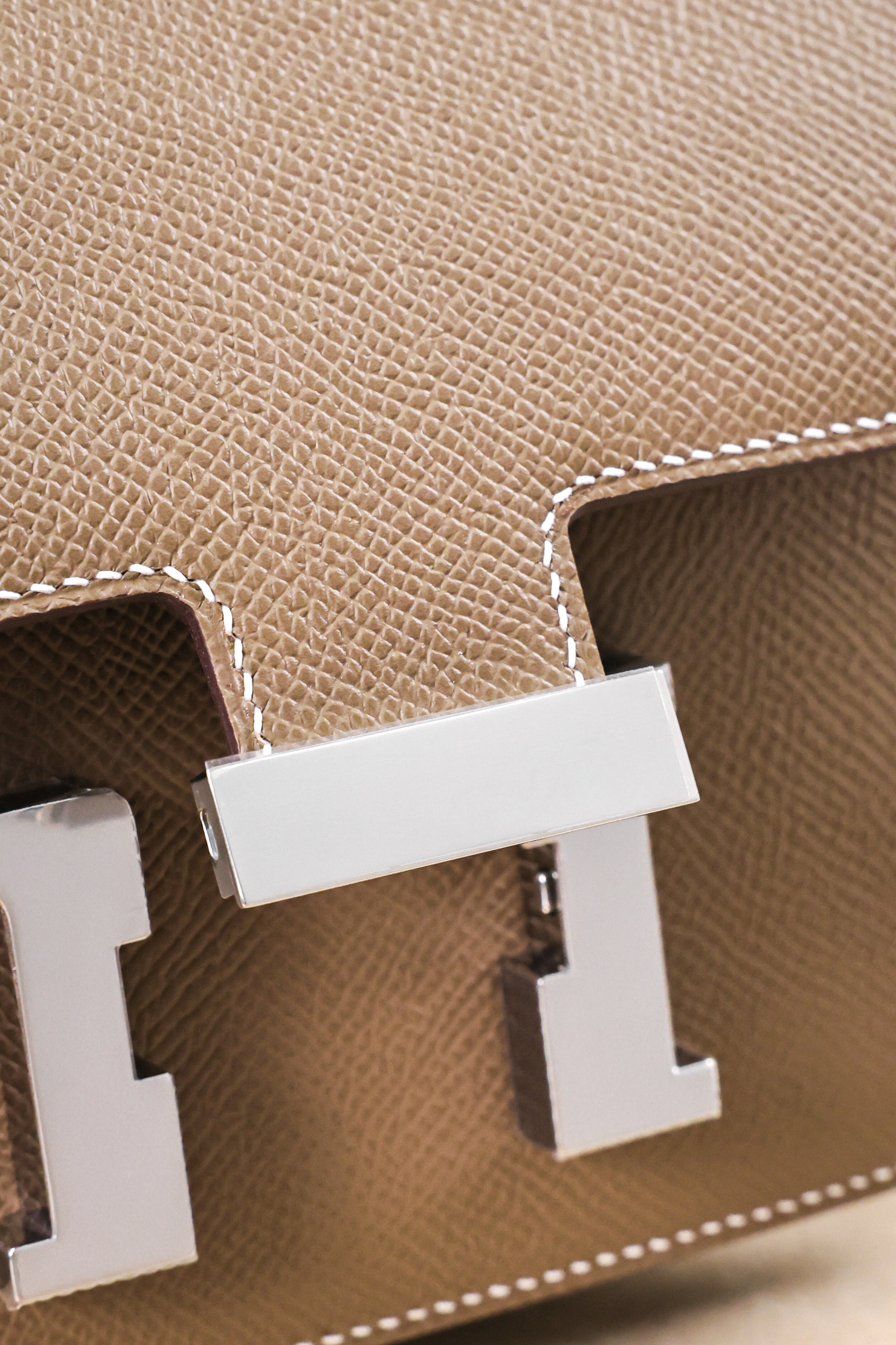 Constance- All Handmade Golden / Sliver Hardware Etoupe Ep eather