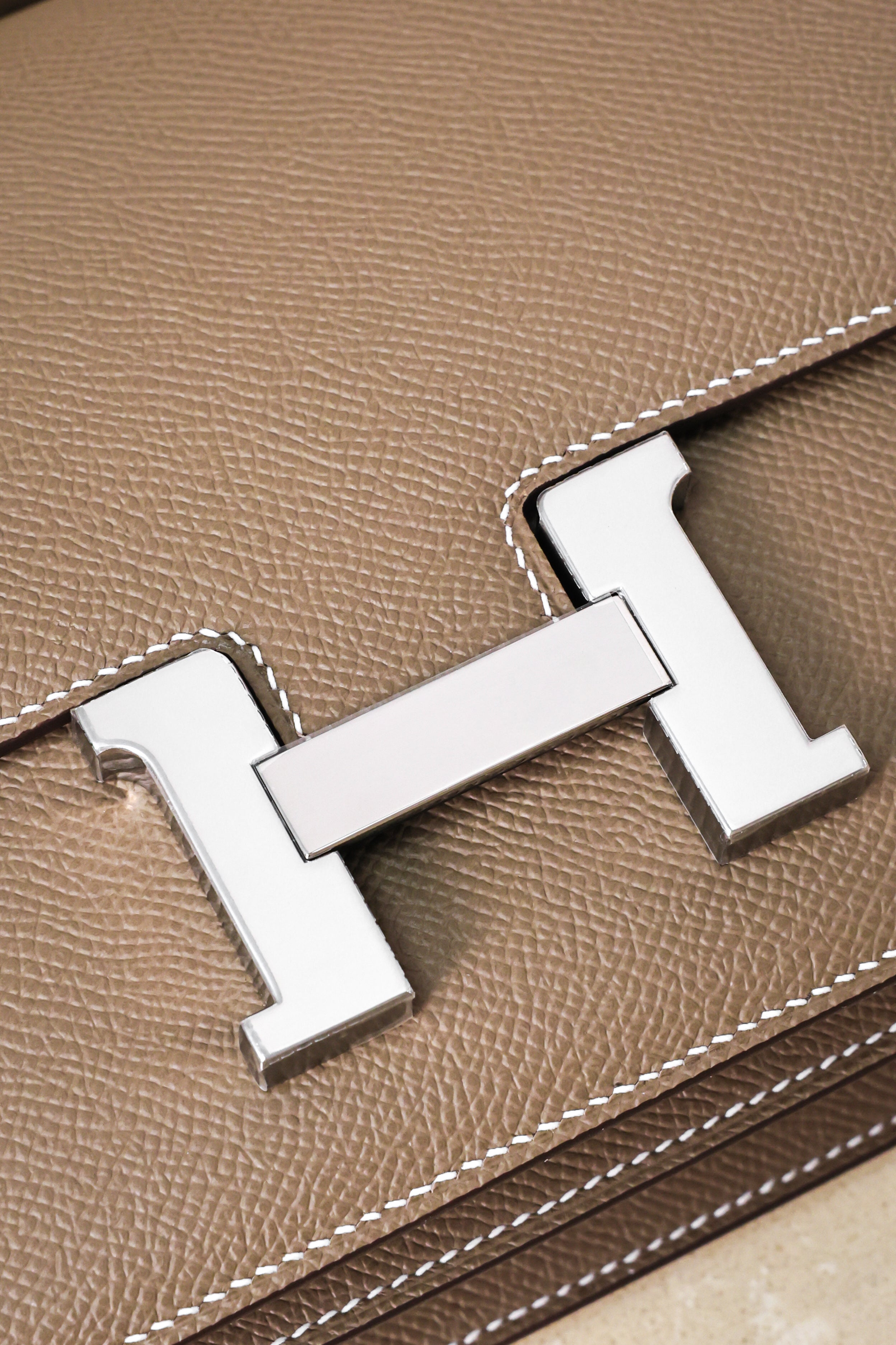 Constance- All Handmade Golden / Sliver Hardware Etoupe Ep eather