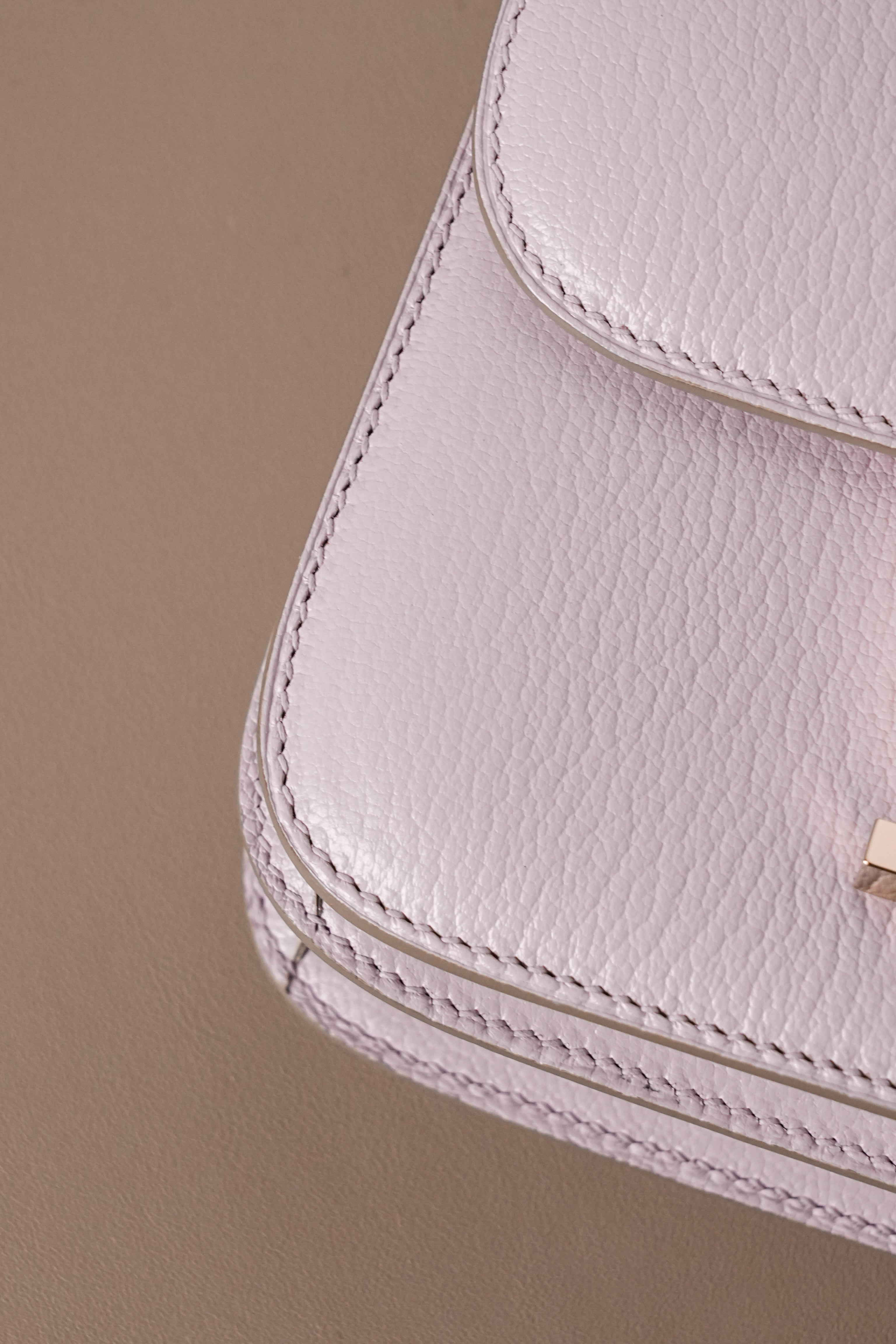 Constance- All Handmade Golden / Sliver Almond powder ep leather