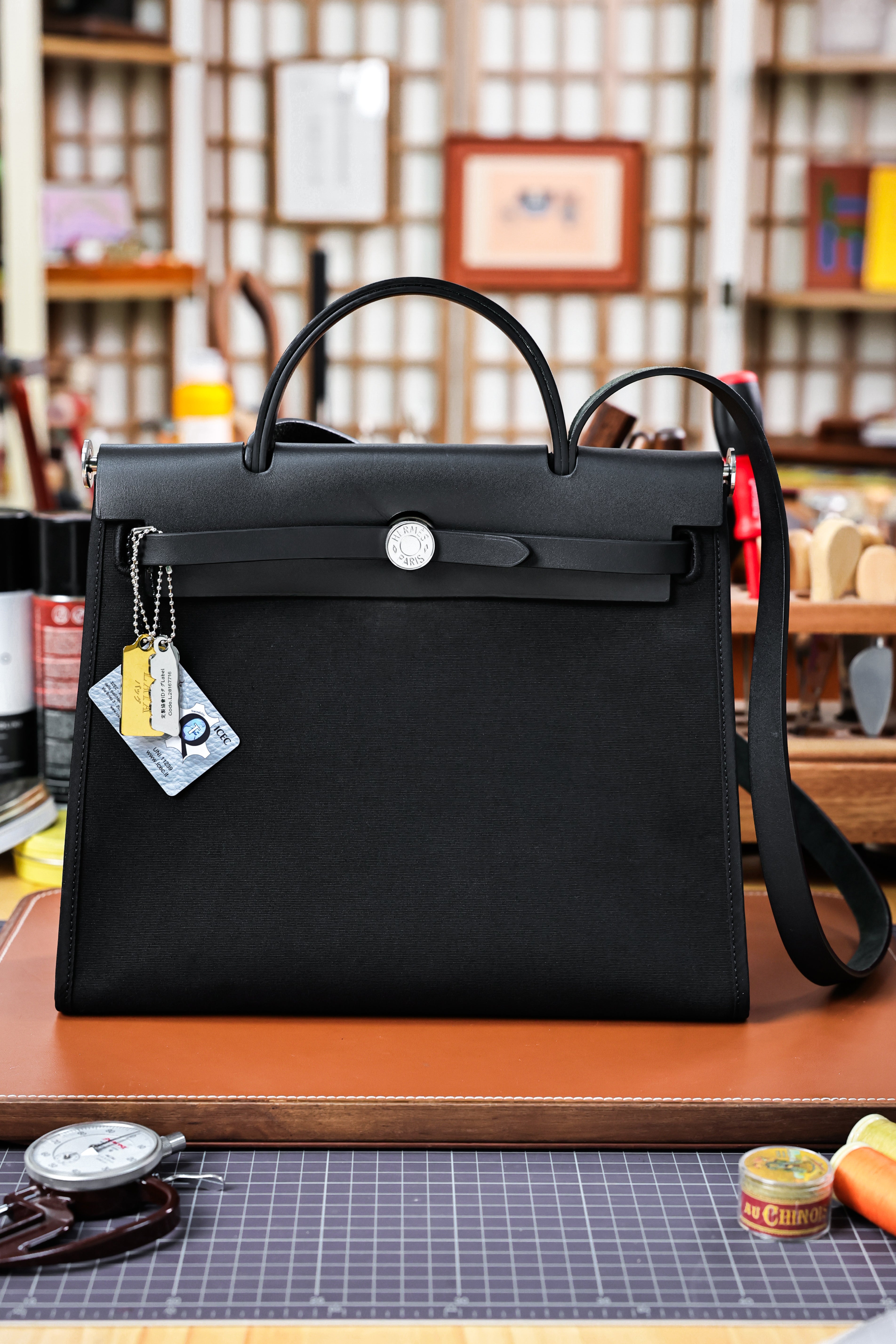 Herbag- All Handmade Golden / Sliver Hardware Nior Canvas mixed with leather