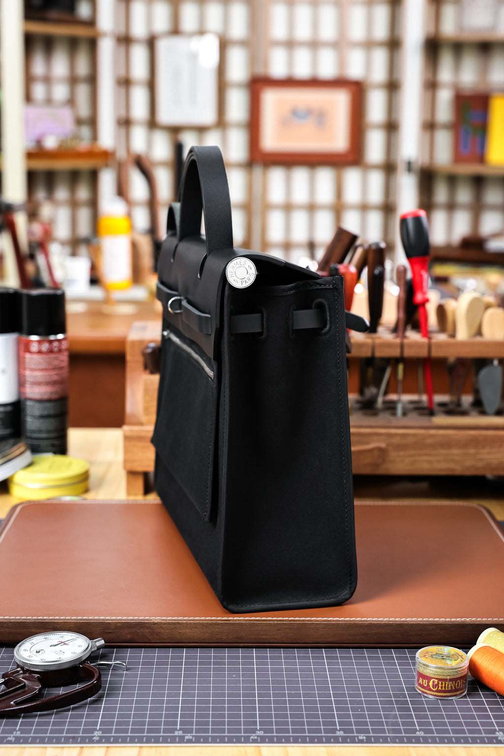 Herbag- All Handmade Golden / Sliver Hardware Nior Canvas mixed with leather