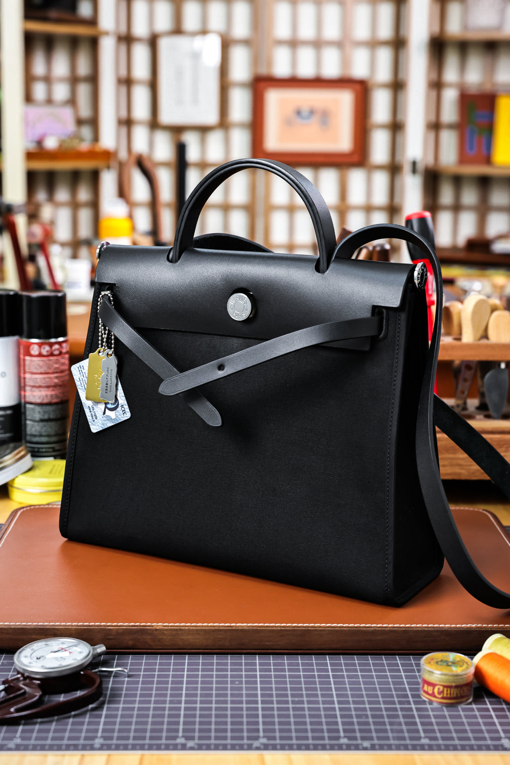 Herbag- All Handmade Golden / Sliver Hardware Nior Canvas mixed with leather