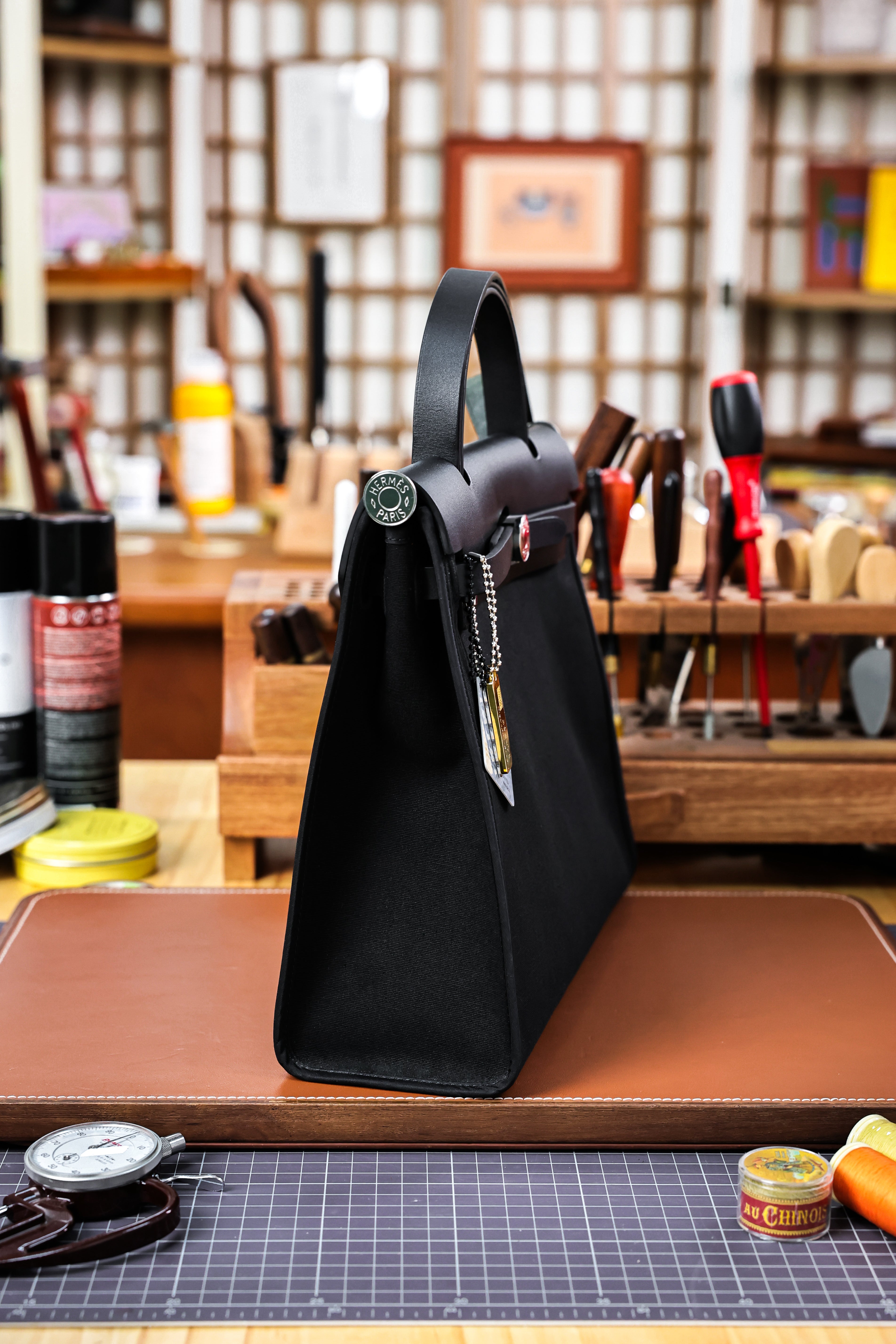 Herbag- All Handmade Golden / Sliver Hardware Nior Canvas mixed with leather