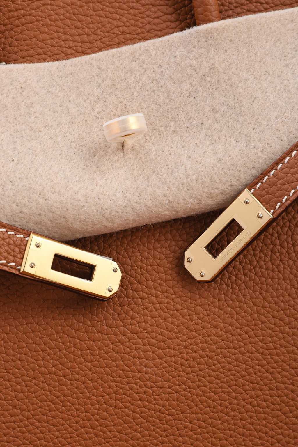 Birkin- All Handmade Golden / Sliver Golden brown swift leather