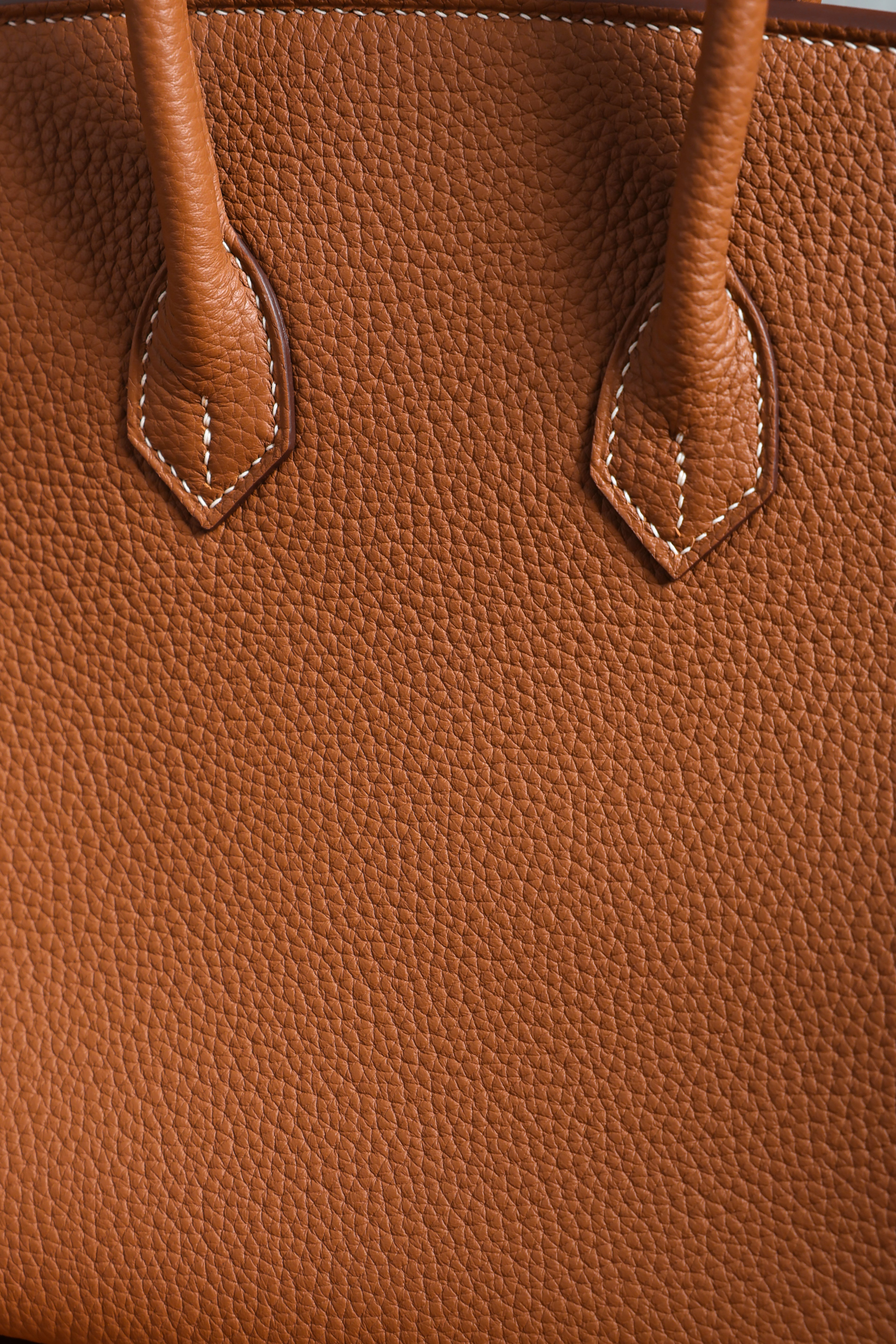 Birkin- All Handmade Golden / Sliver Golden brown swift leather