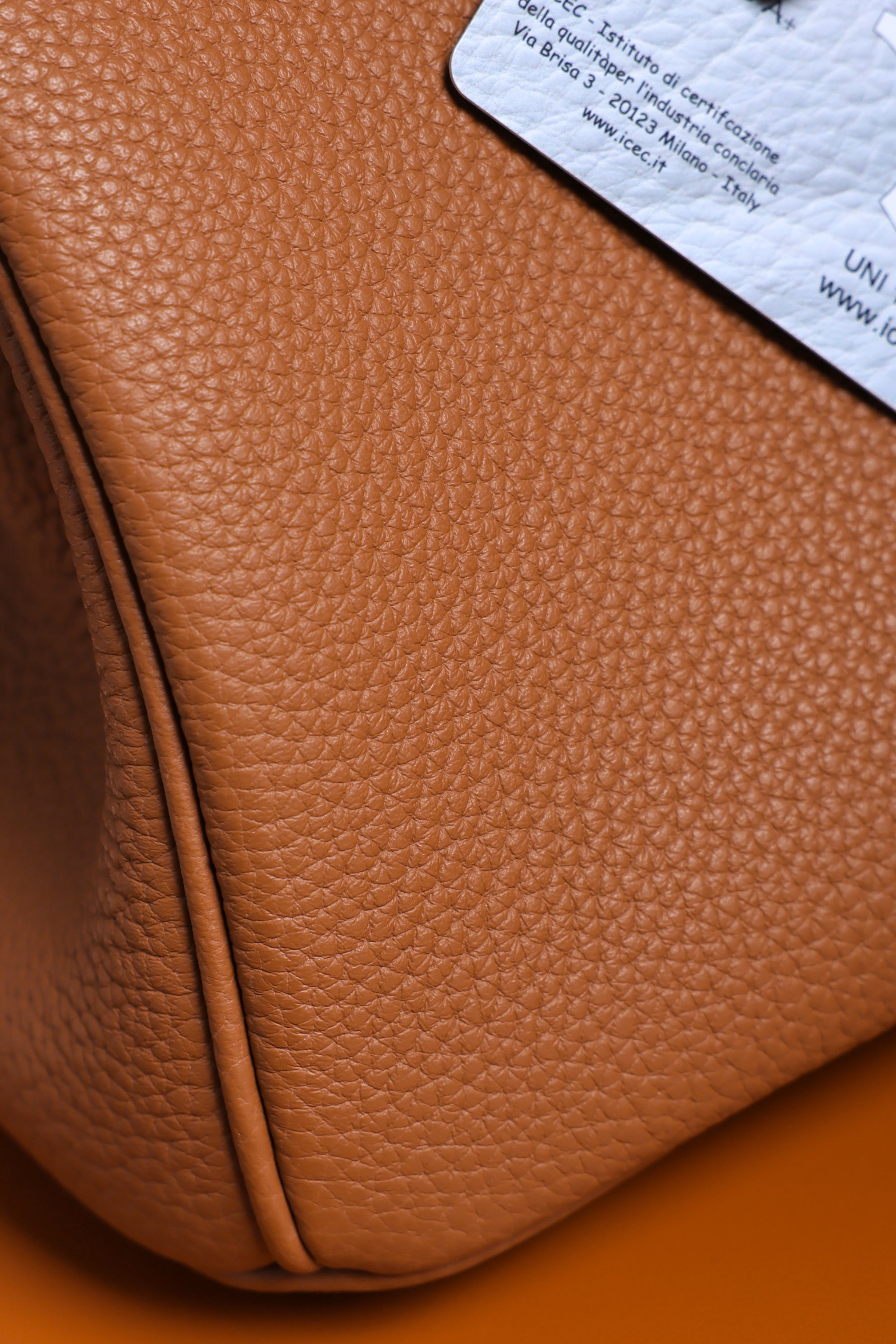 Birkin- All Handmade Golden / Sliver Golden brown swift leather