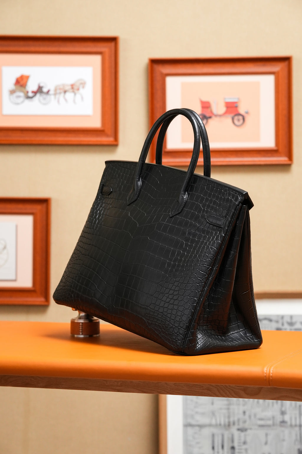 BK-2024 All Handmade Golden / Sliver Hardware Nior Matte Nile crocodile leather