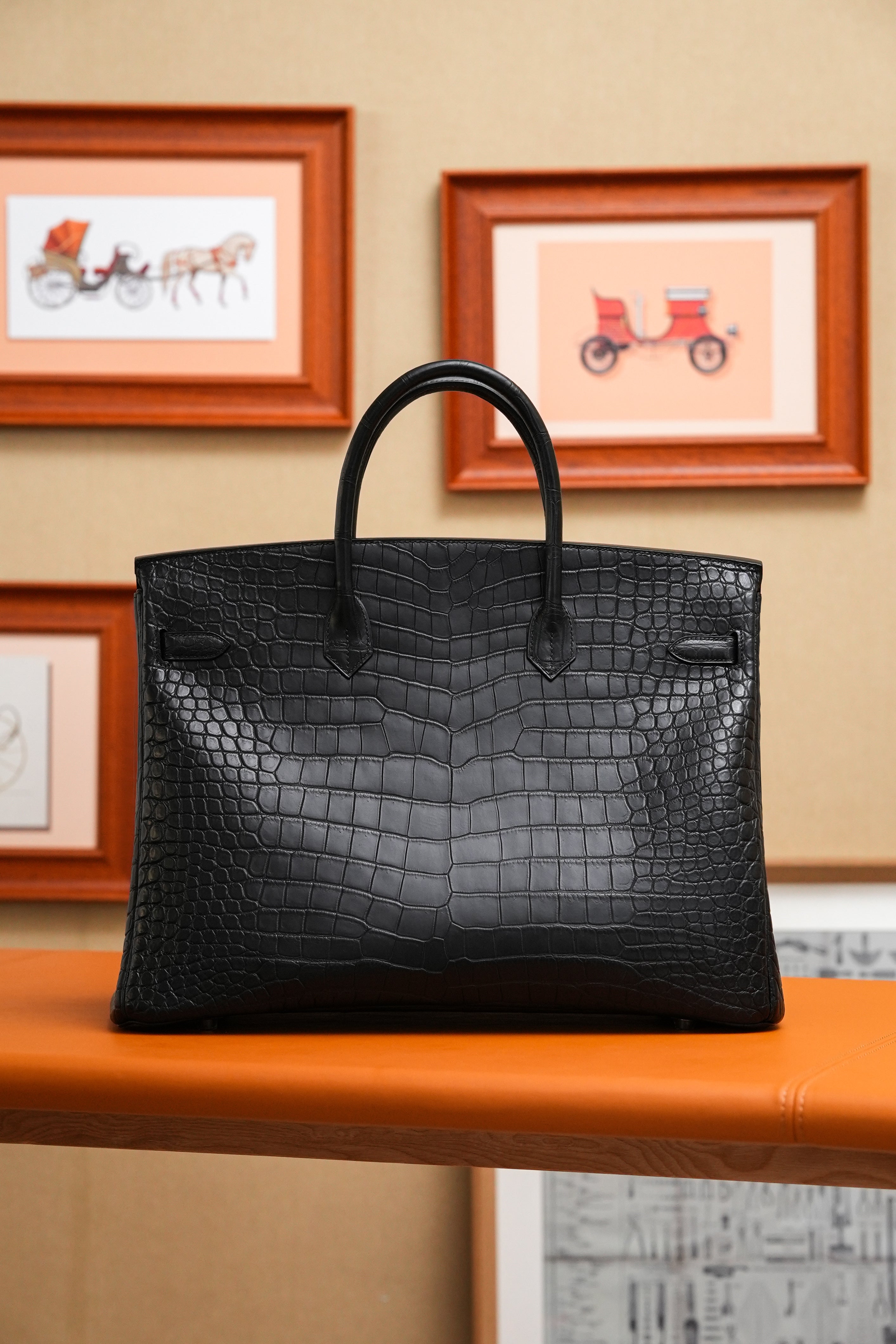 BK-2024 All Handmade Golden / Sliver Hardware Nior Matte Nile crocodile leather