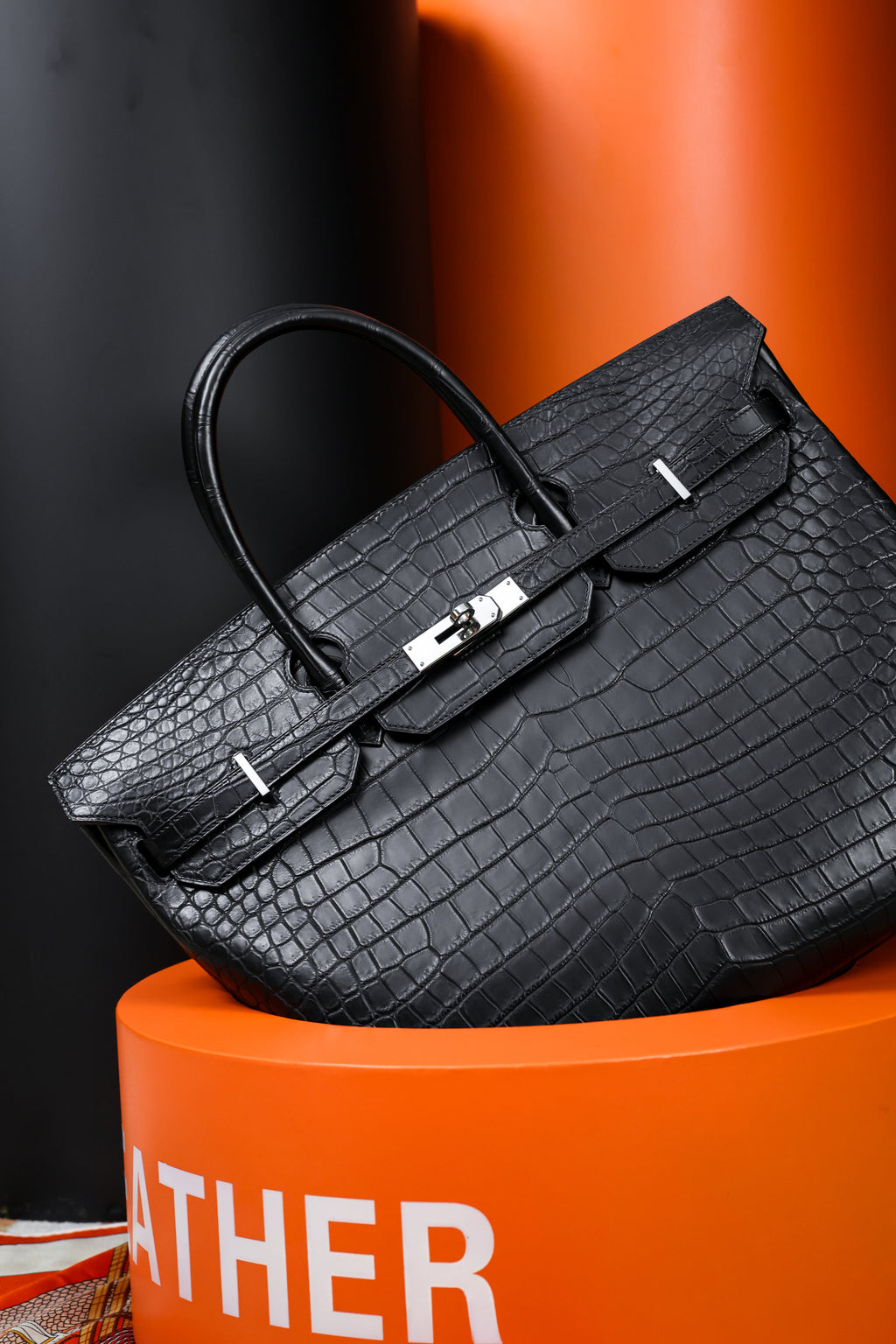 BK-2024 All Handmade Golden / Sliver Hardware Nior Matte Nile crocodile leather