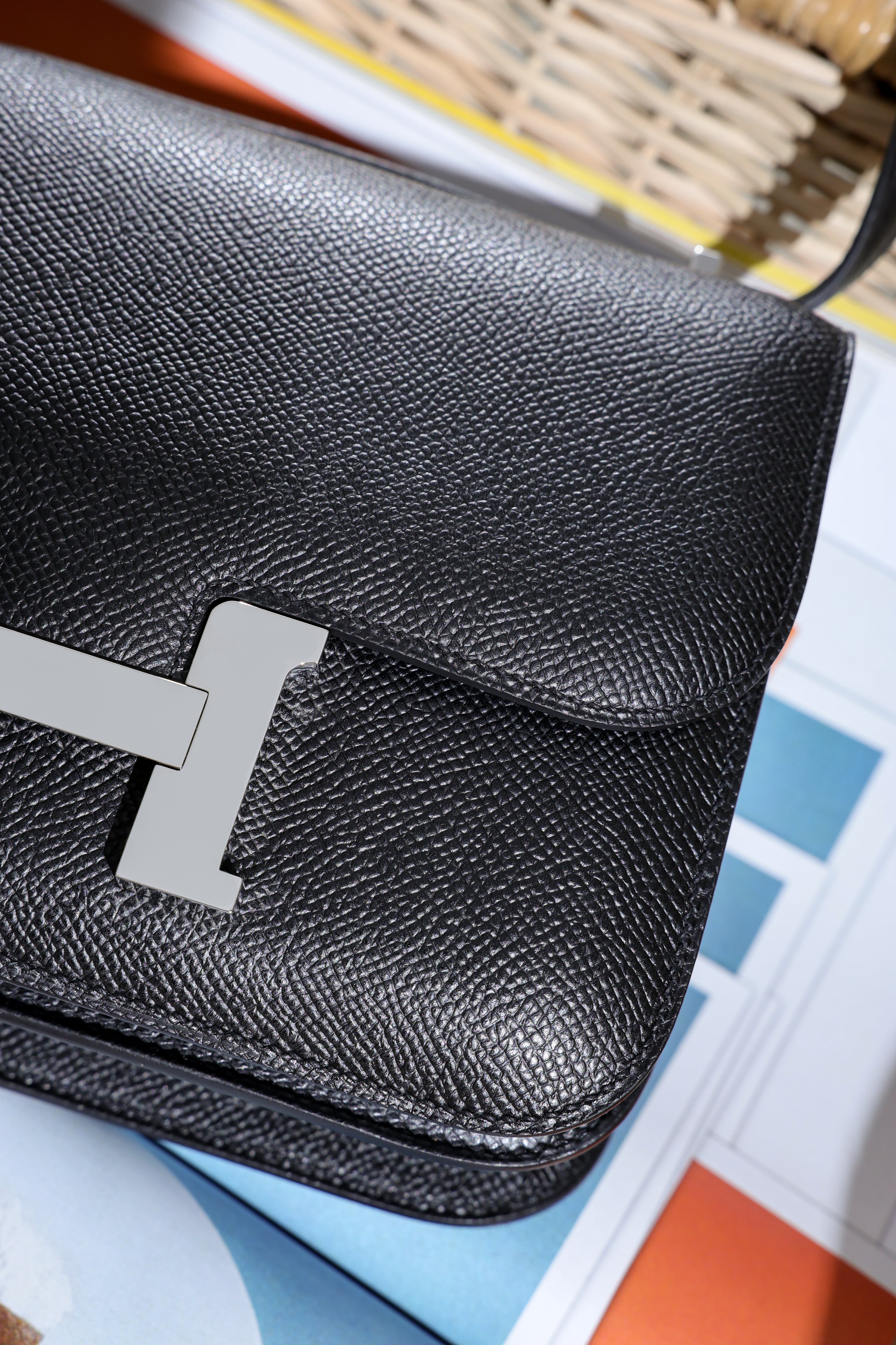 Constance- All Handmade Golden / Sliver Hardware Noir Ep eather