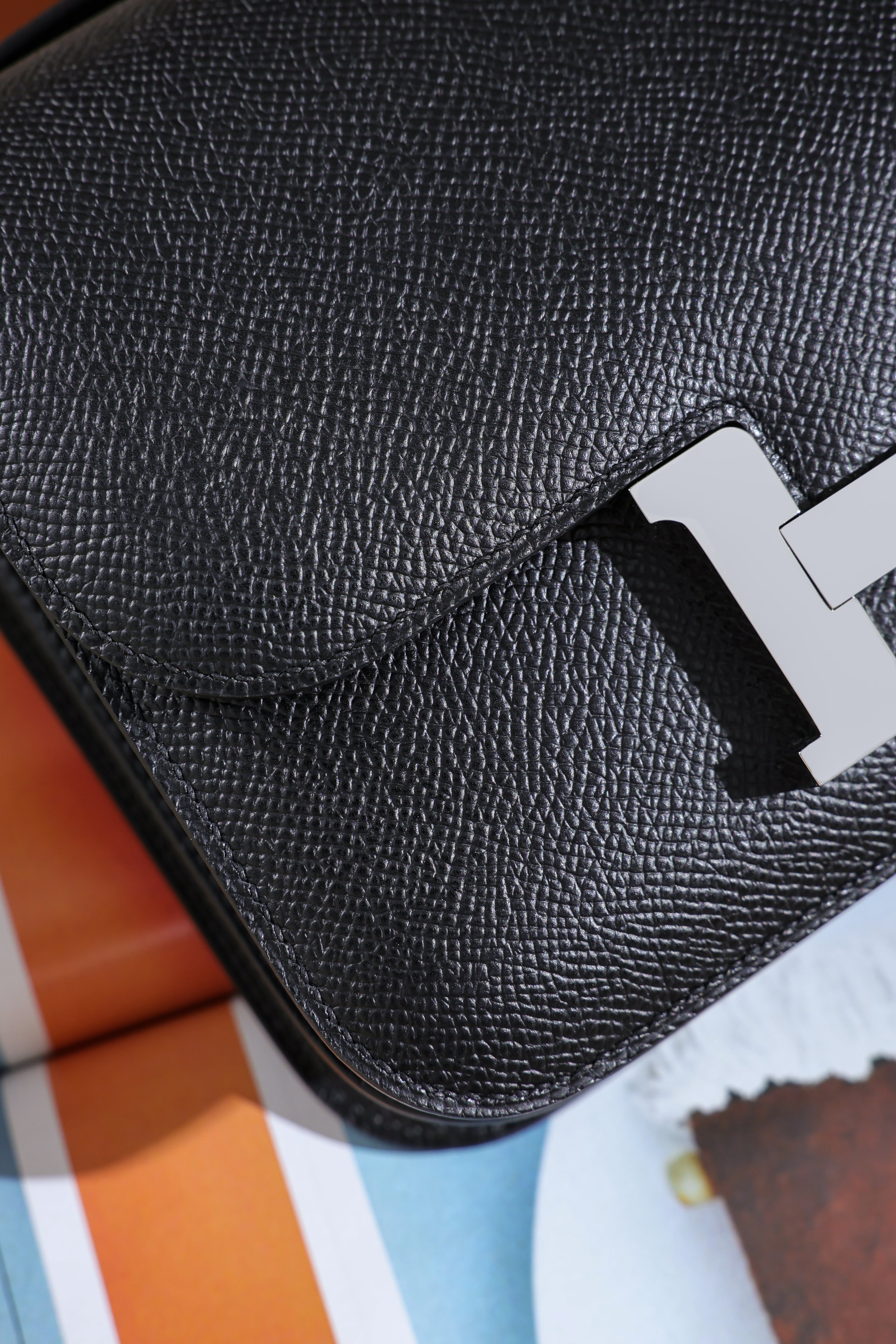 Constance- All Handmade Golden / Sliver Hardware Noir Ep eather