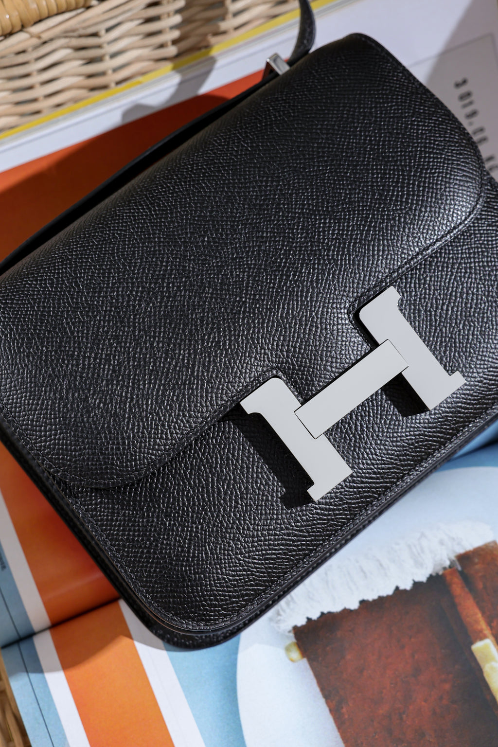 Constance- All Handmade Golden / Sliver Hardware Noir Ep eather