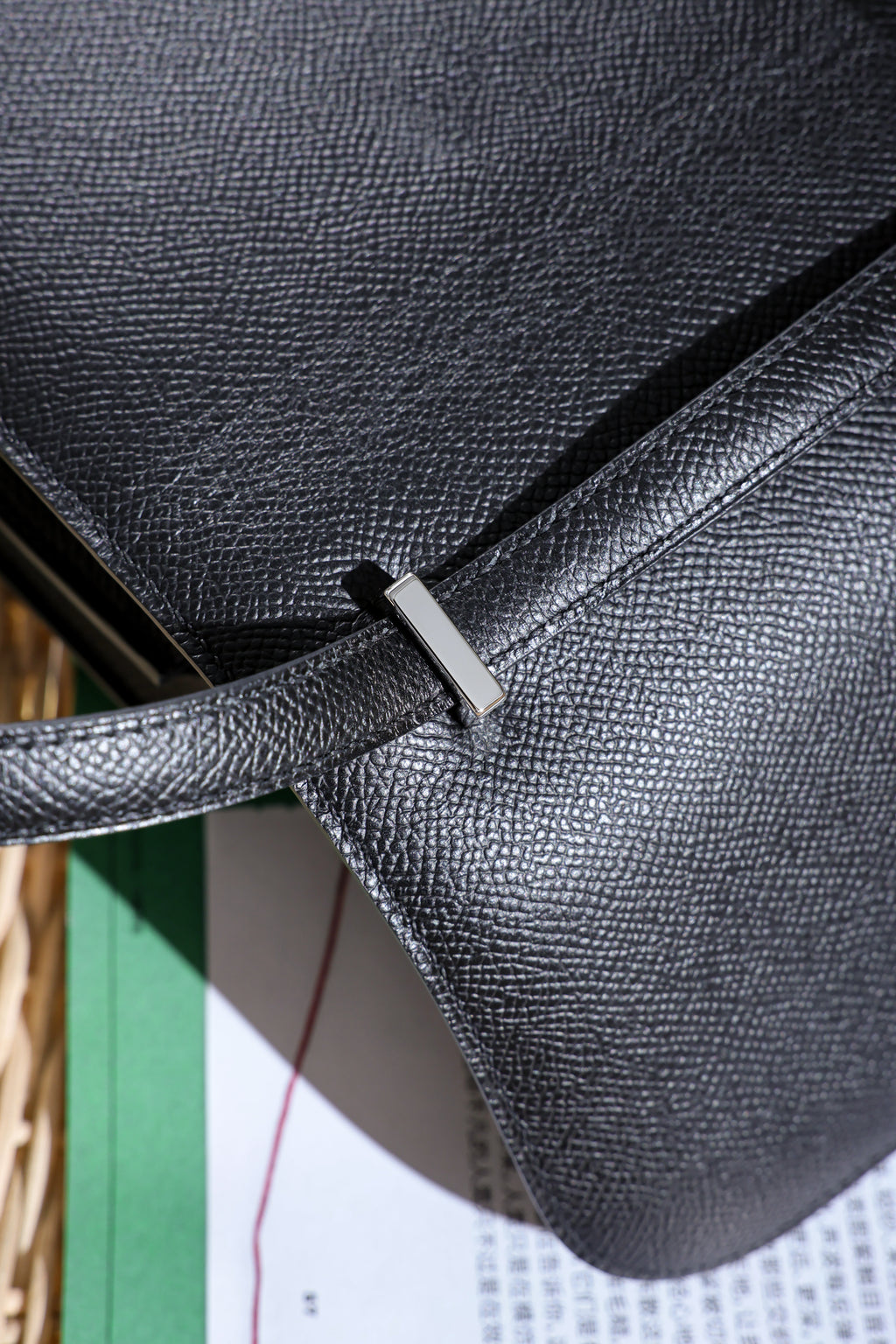 Constance- All Handmade Golden / Sliver Hardware Noir Ep eather