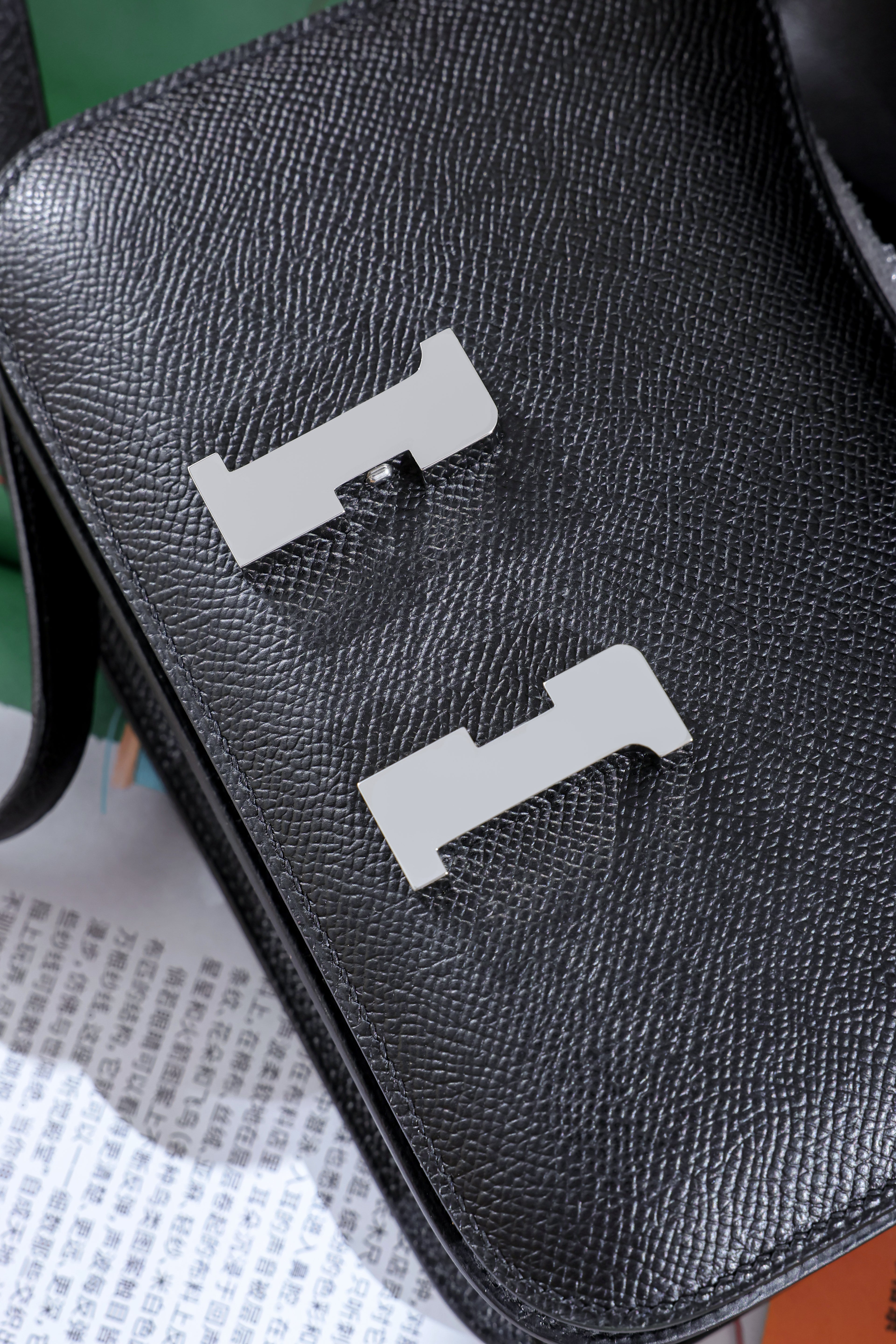 Constance- All Handmade Golden / Sliver Hardware Noir Ep eather