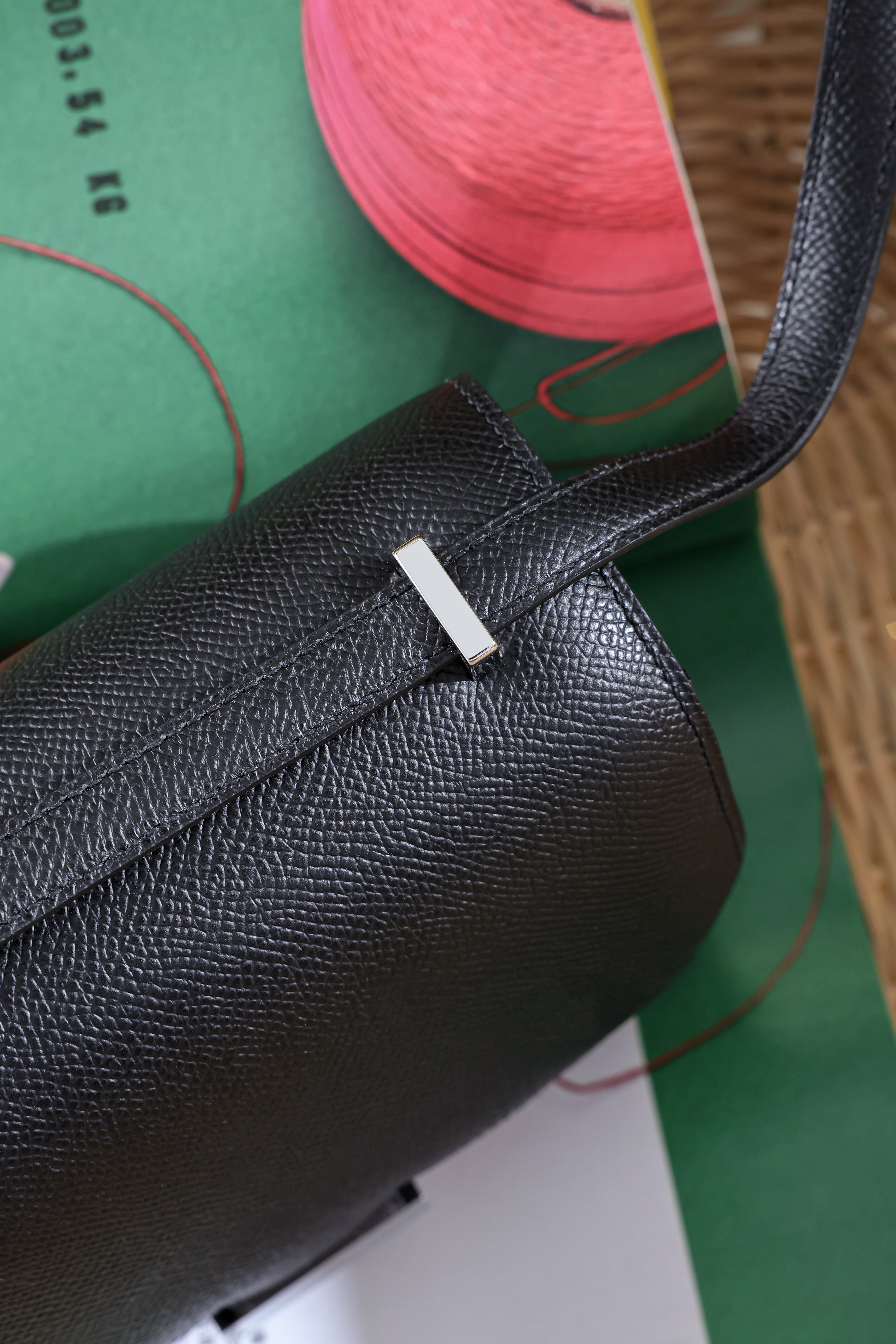 Constance- All Handmade Golden / Sliver Hardware Noir Ep eather