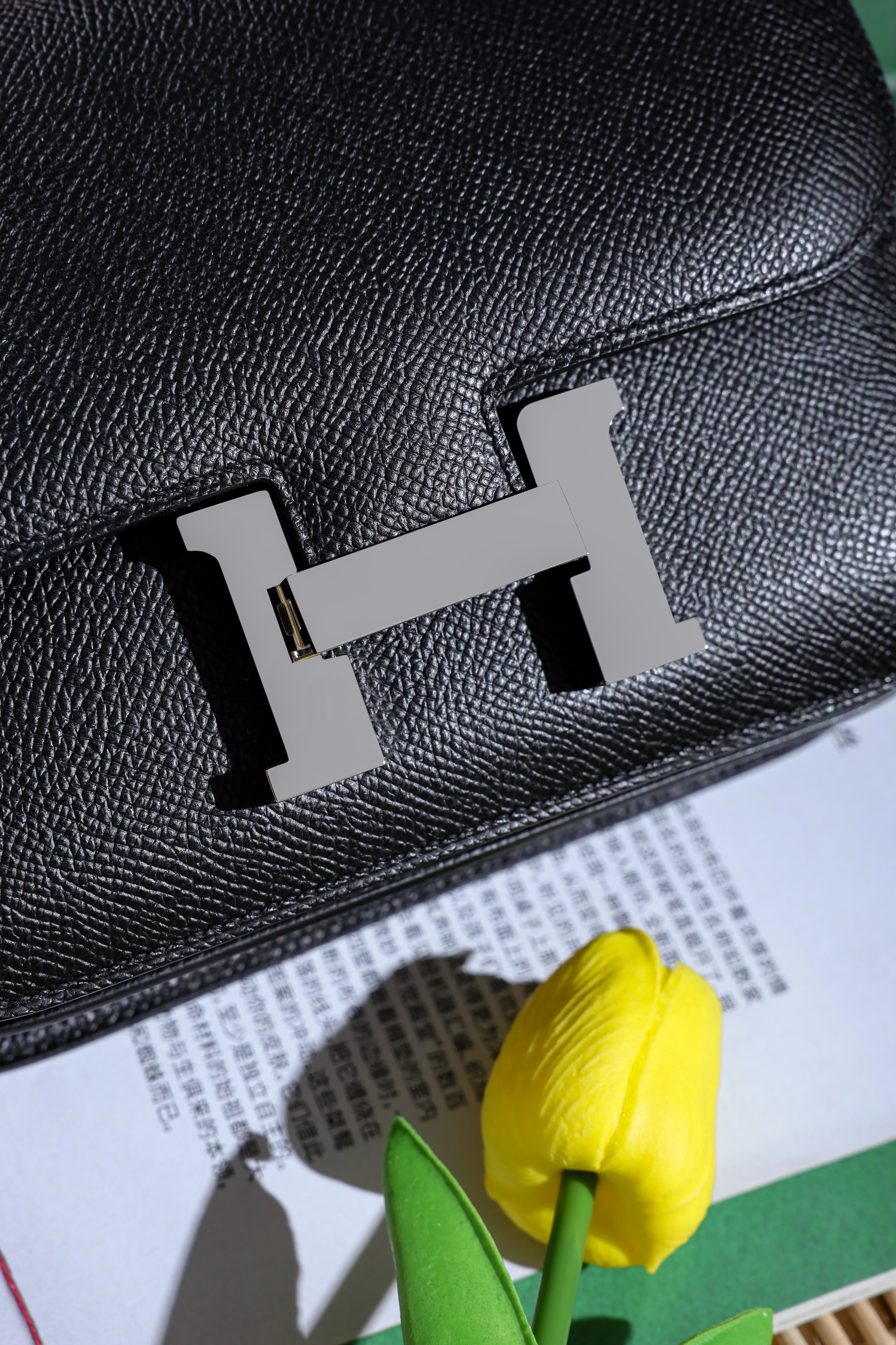 Constance- All Handmade Golden / Sliver Hardware Noir Ep eather