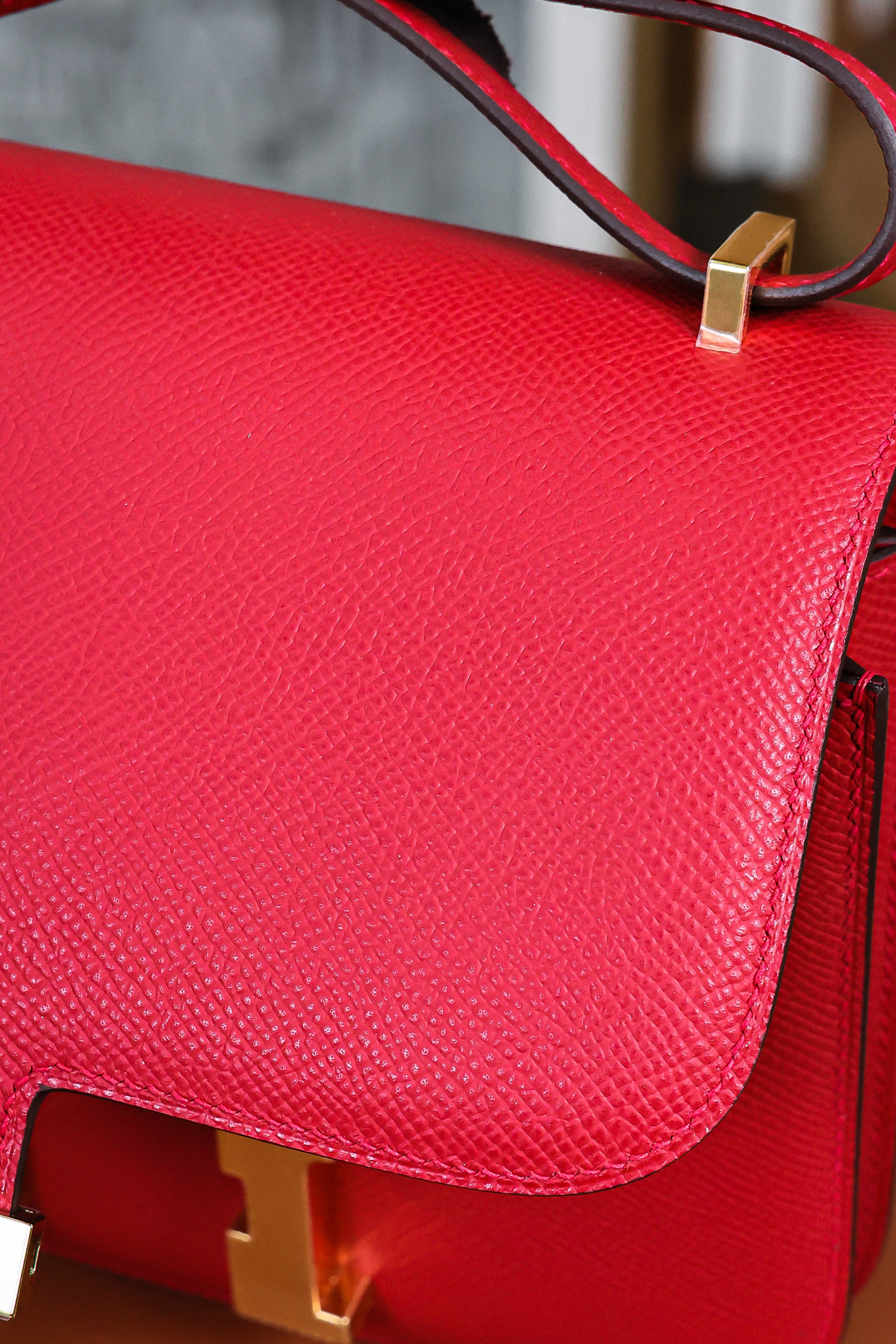 Constance- All Handmade Golden / Sliver Hardware  Rouge Casaque Ep eather